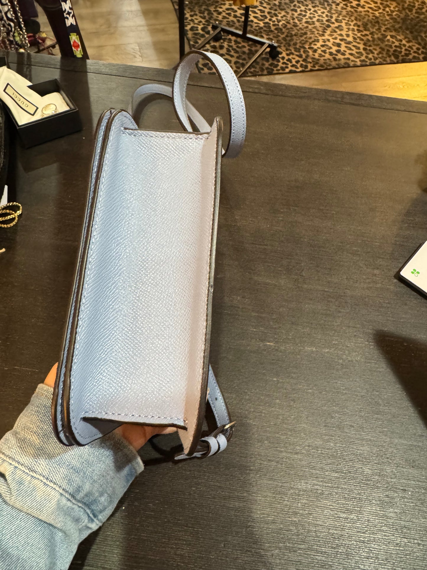 Coach. Small blue handbag!