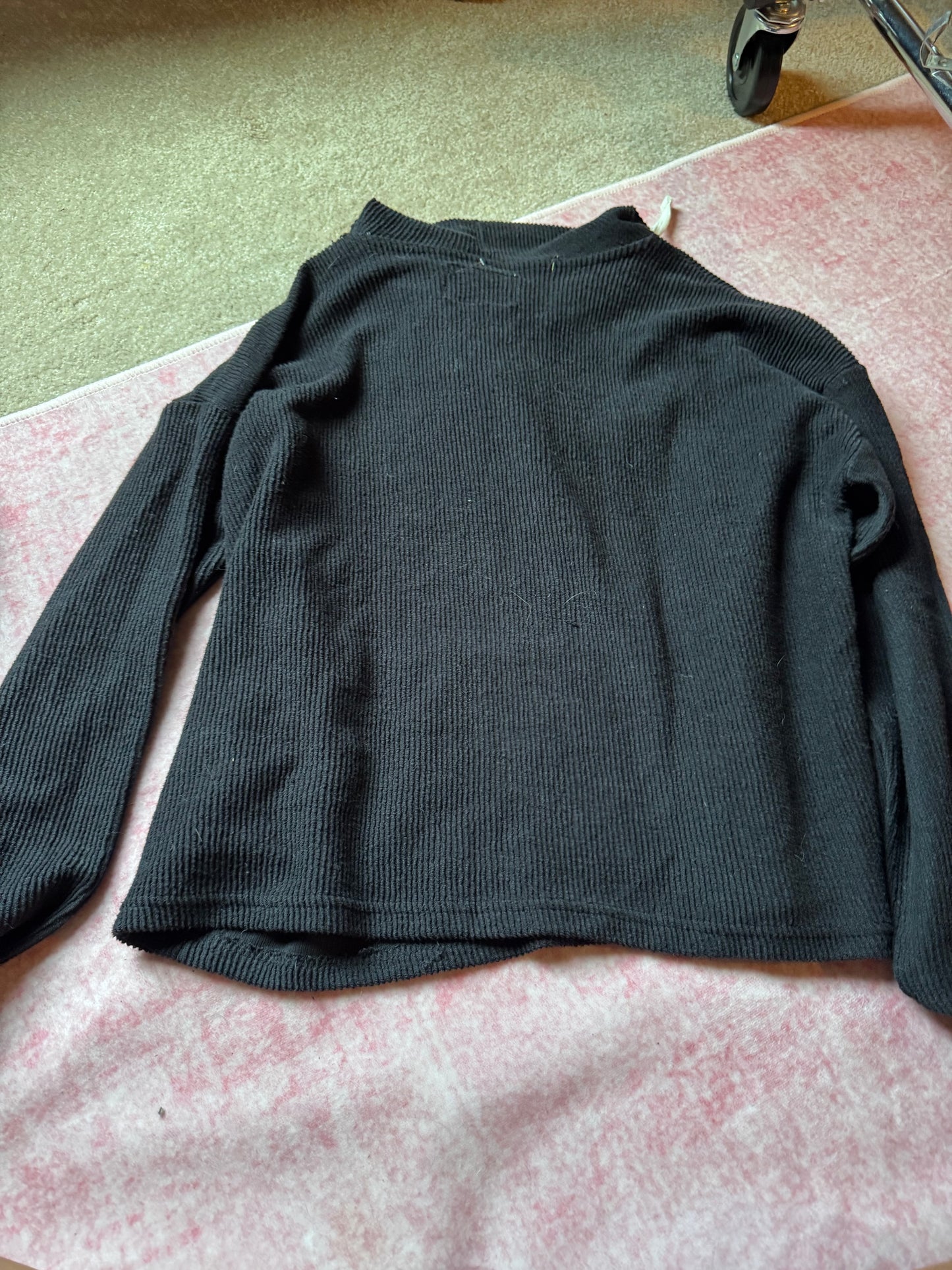 Champion Black Hooded Sweatshirt - Size Large