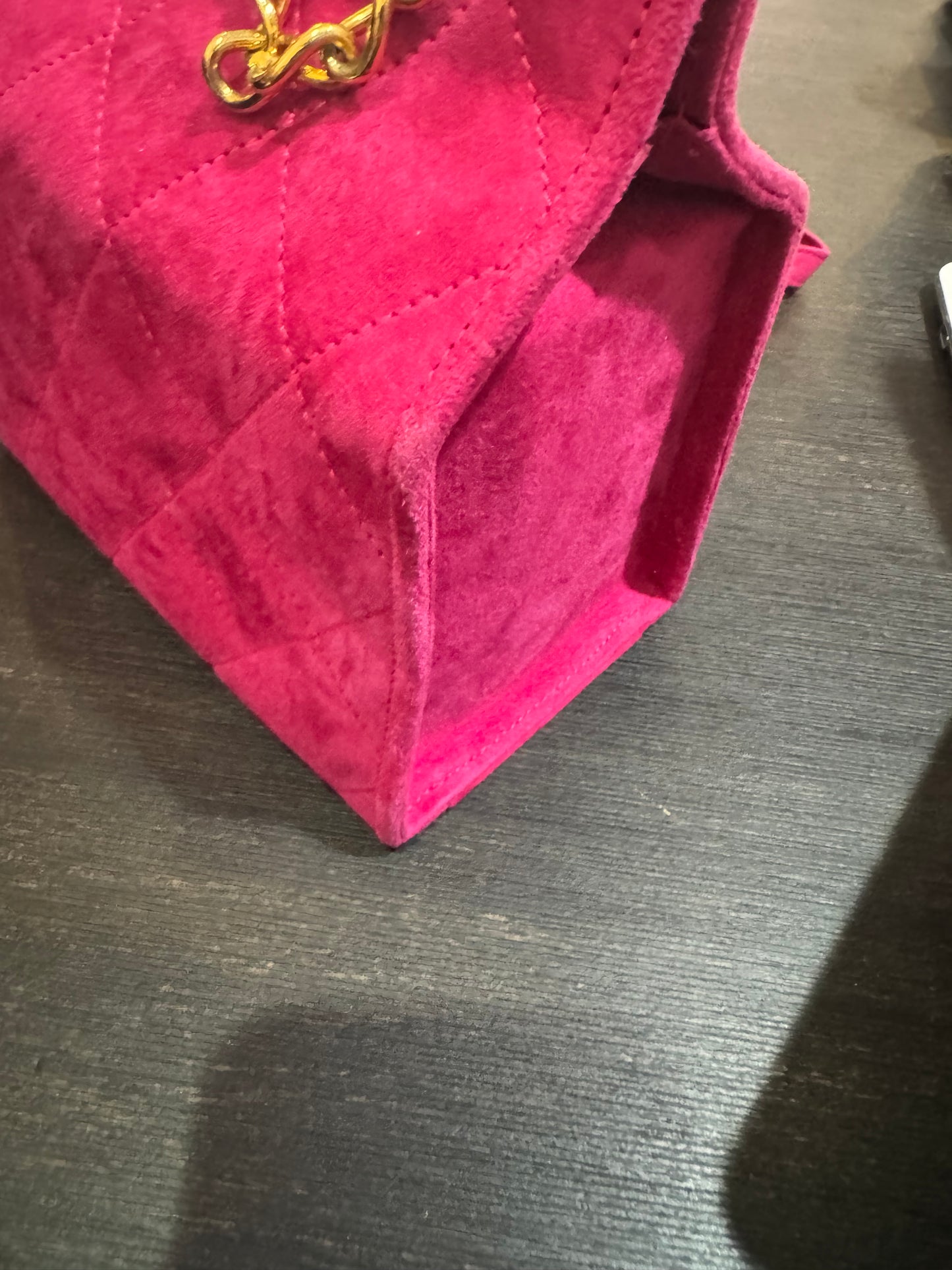 Escada. Vintage pink suede small bag