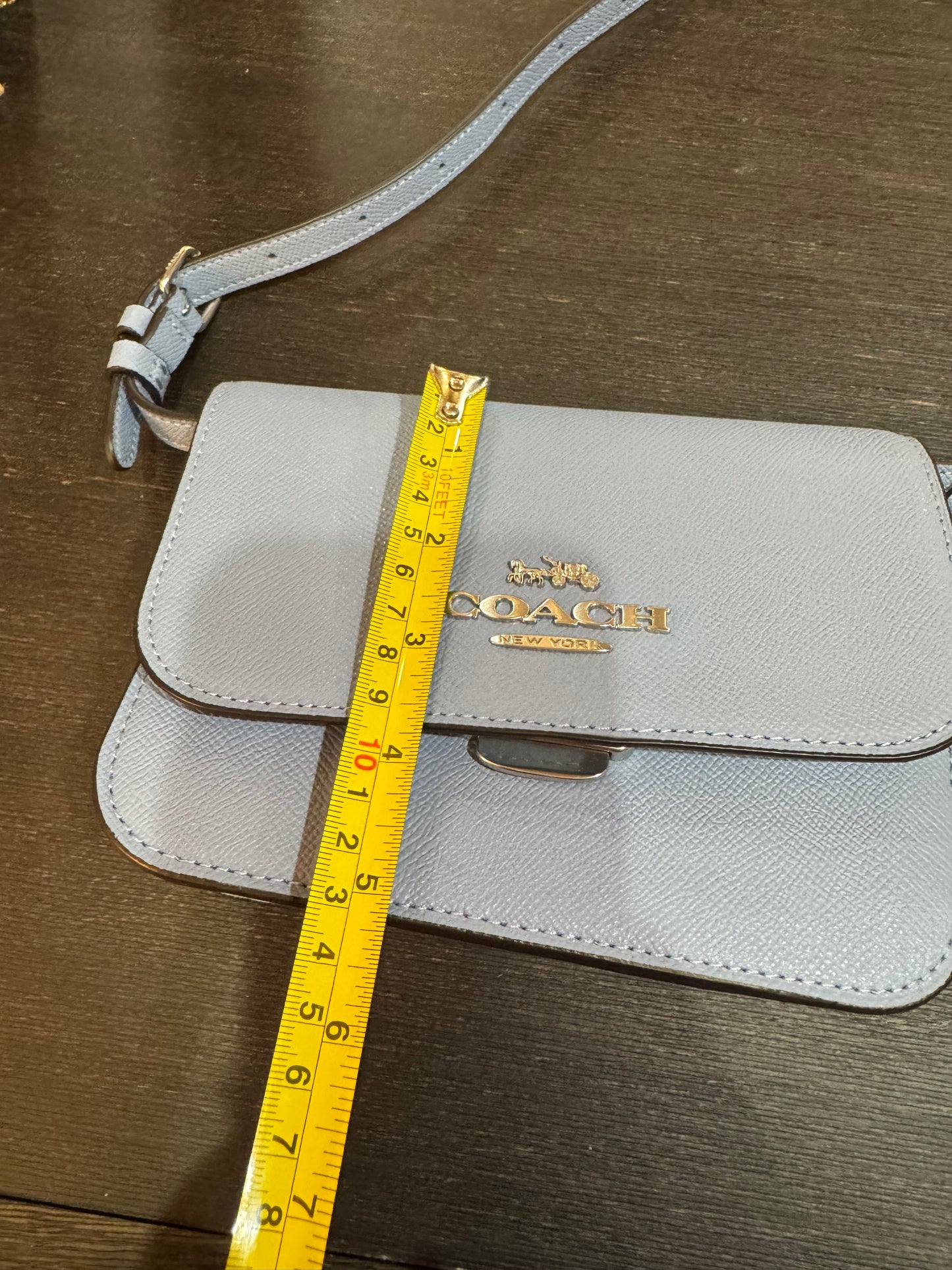 Coach. Small blue handbag!