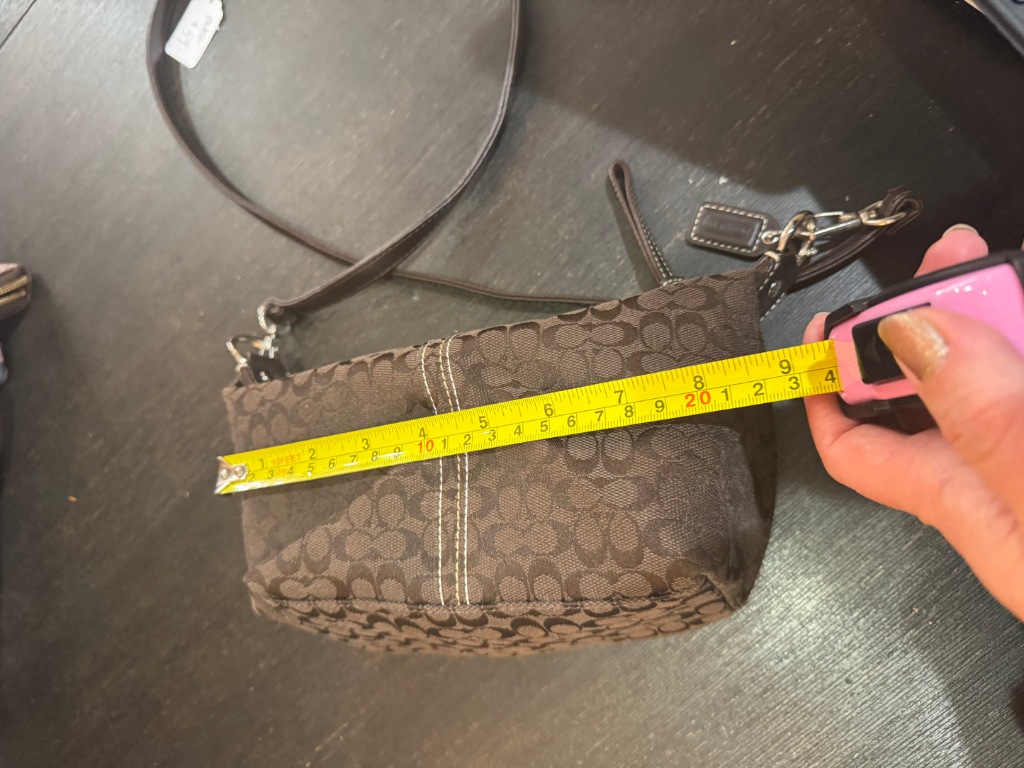 Coach Authentic Brown “Signature C” Small Crossbody