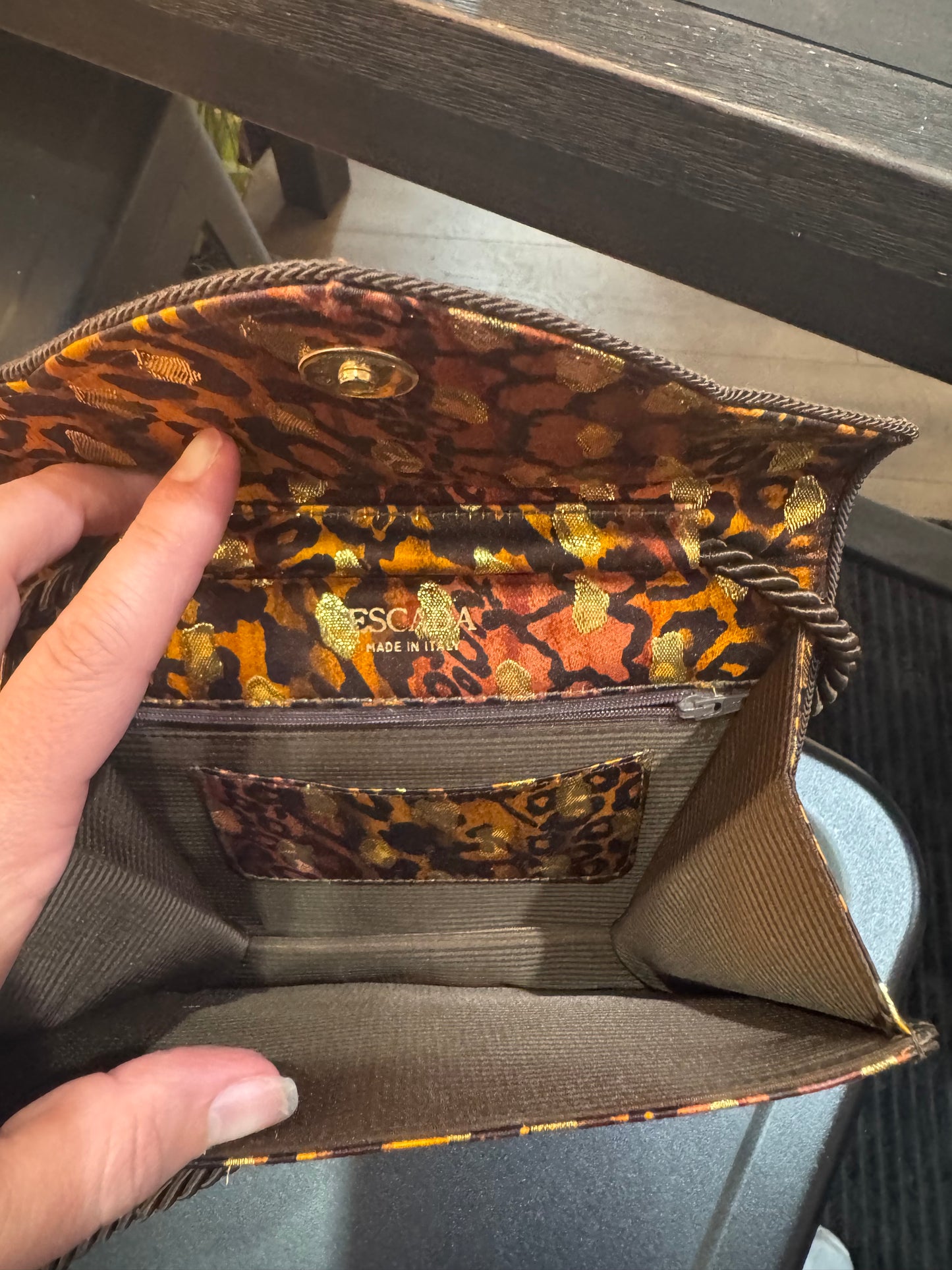 Escada vintage satin handbag