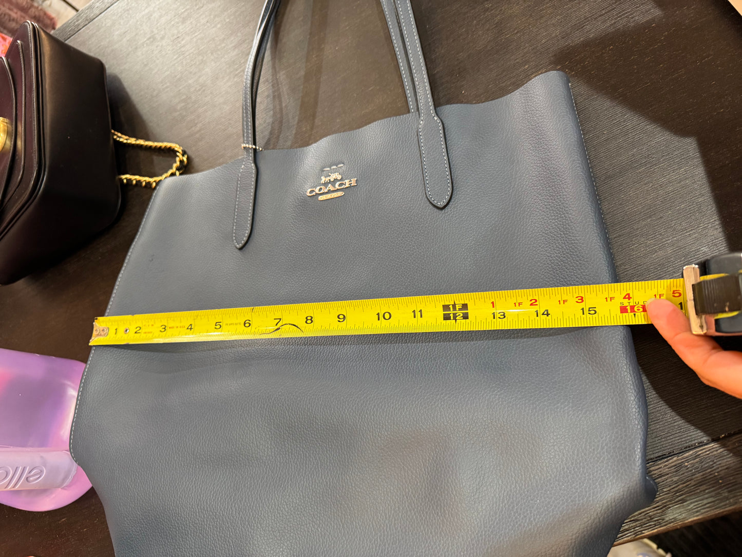 Coach! Beautiful large blue tote