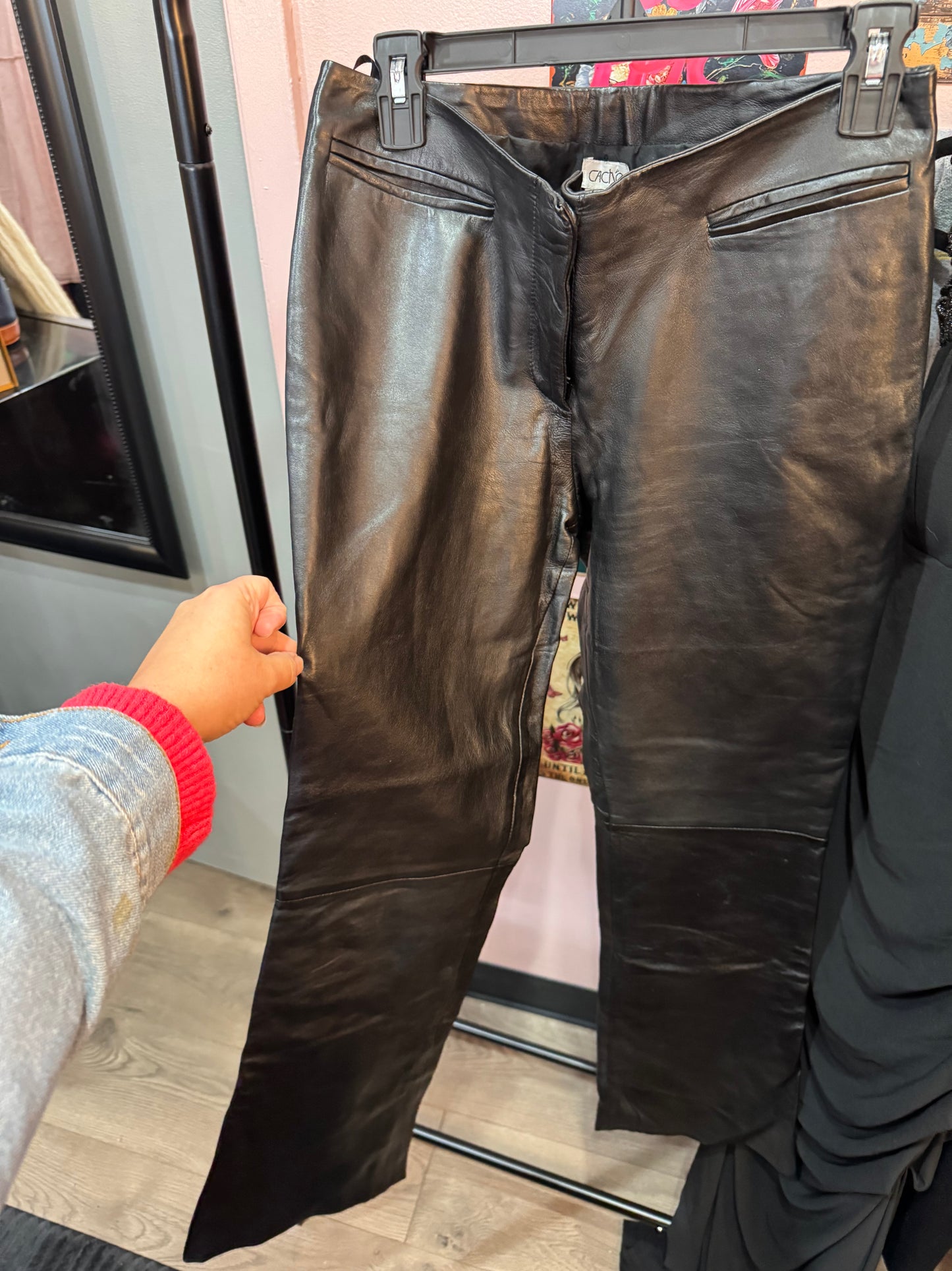 CACHE 100 % Lamb Leather pants
