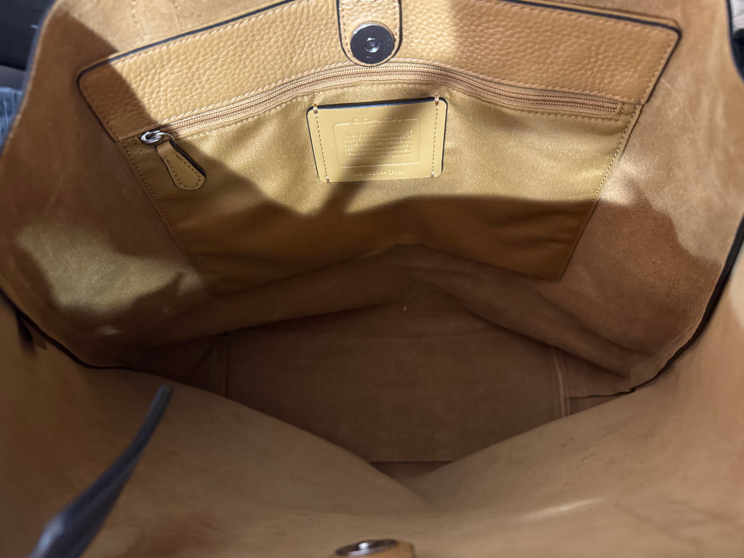 Coach! Beautiful large blue tote