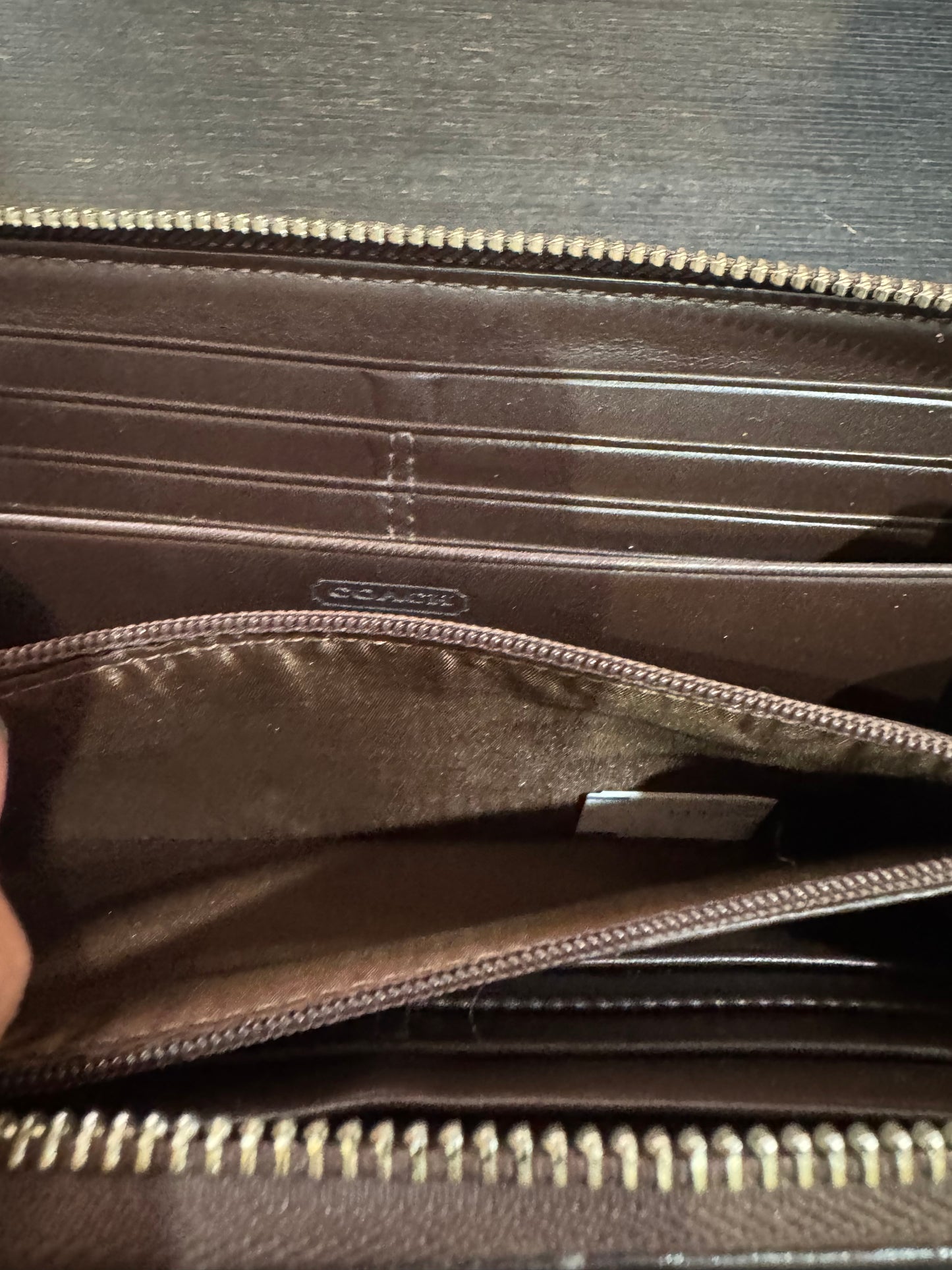 COACH Large Zip Around Wallet