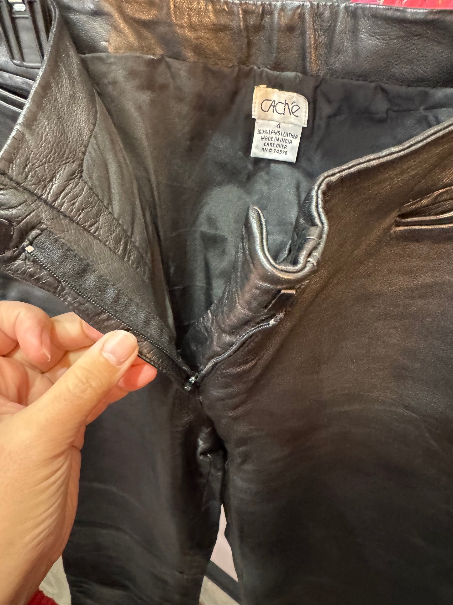 CACHE 100 % Lamb Leather pants