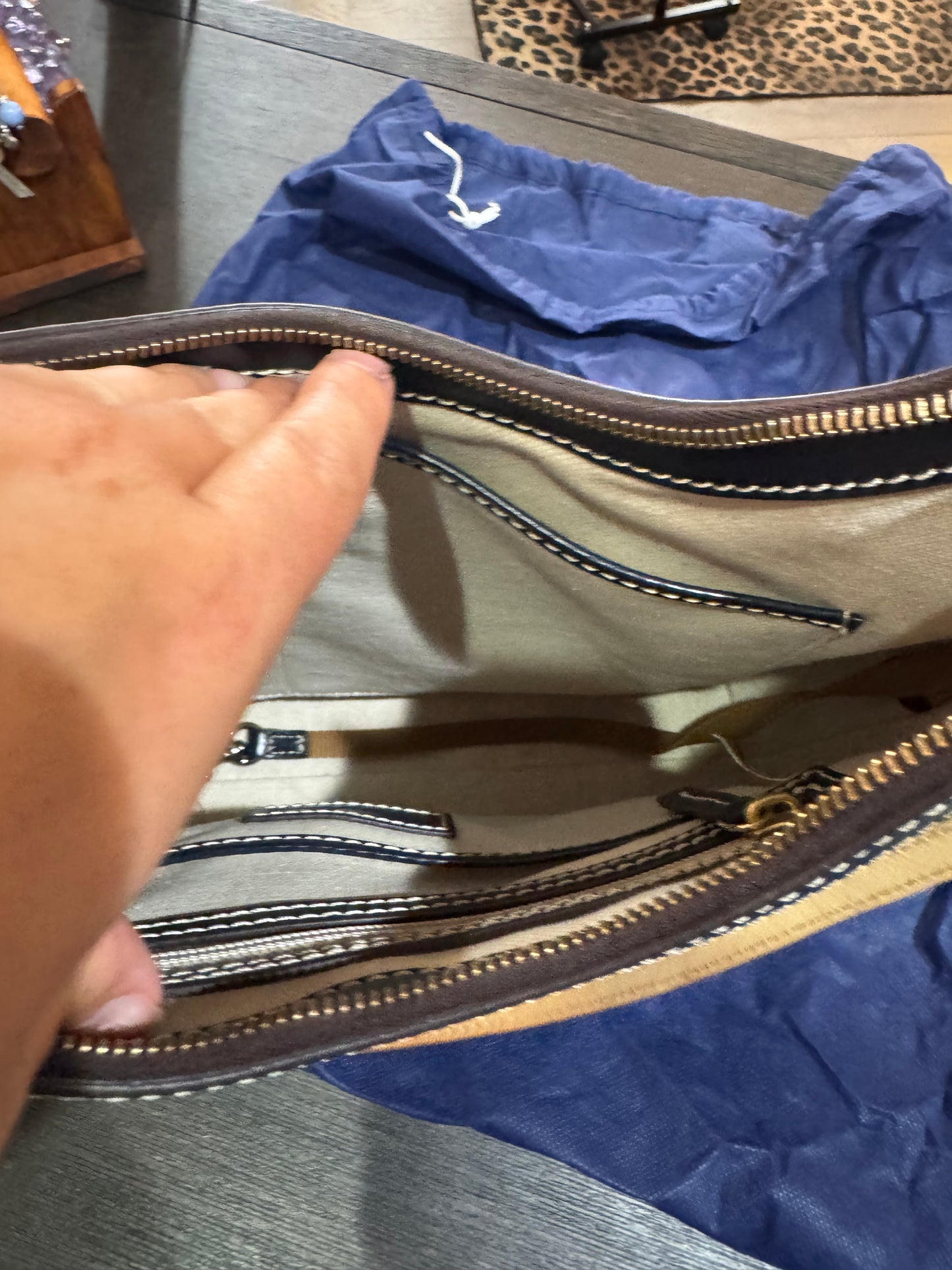 Navy large Dooney & Bourke Handbag