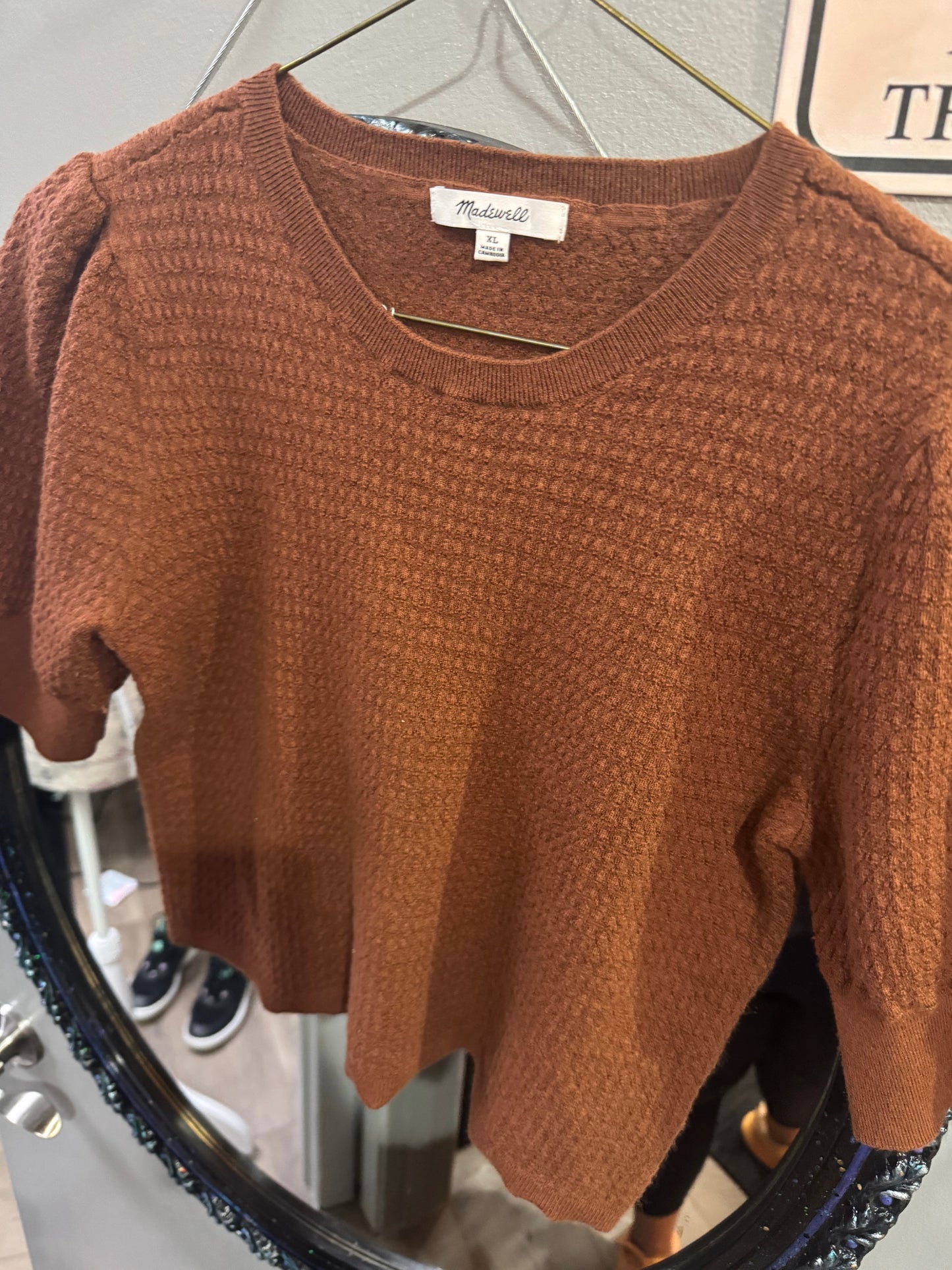 Madewell Cropped Top Size XL