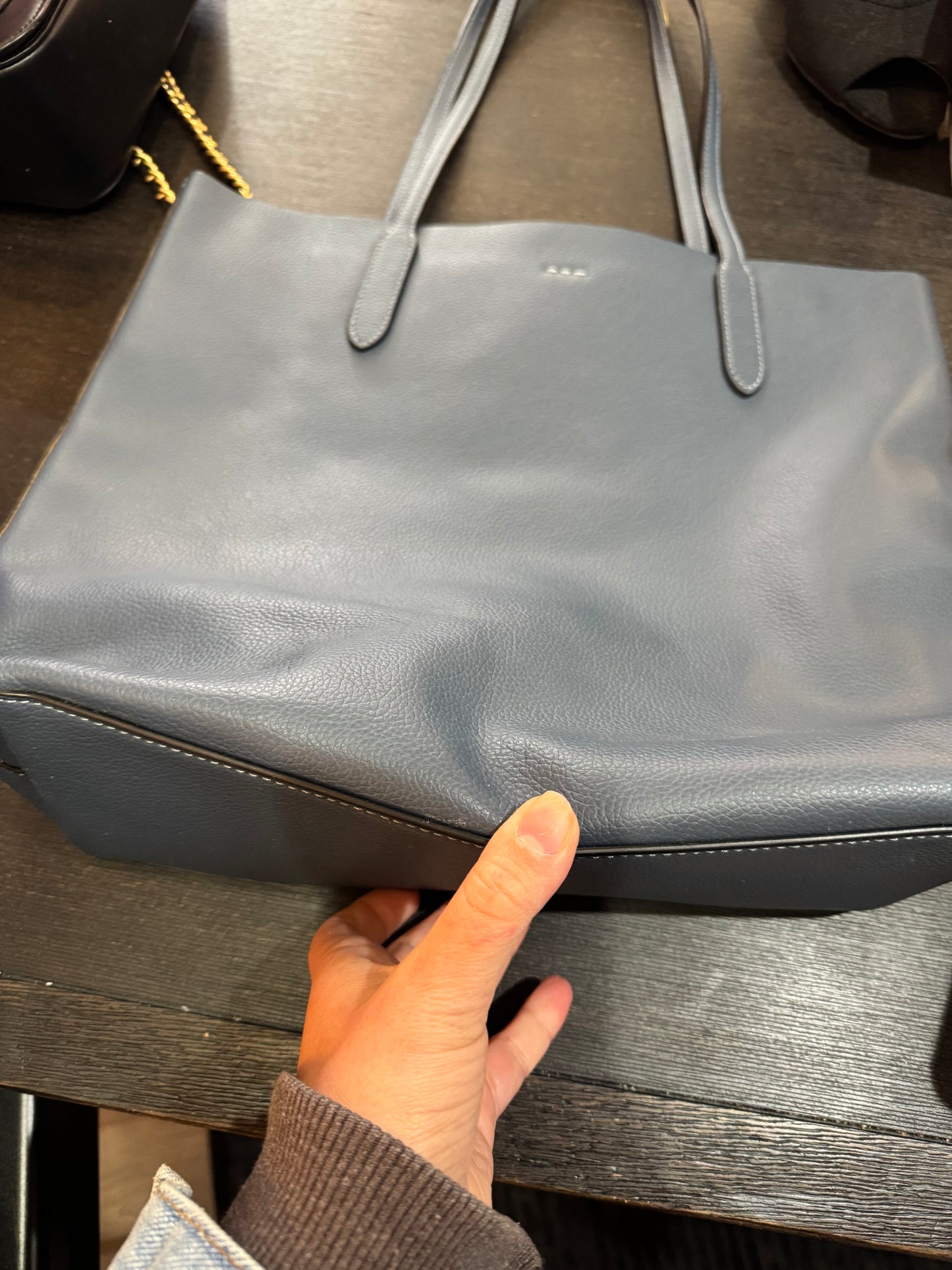 Coach! Beautiful large blue tote