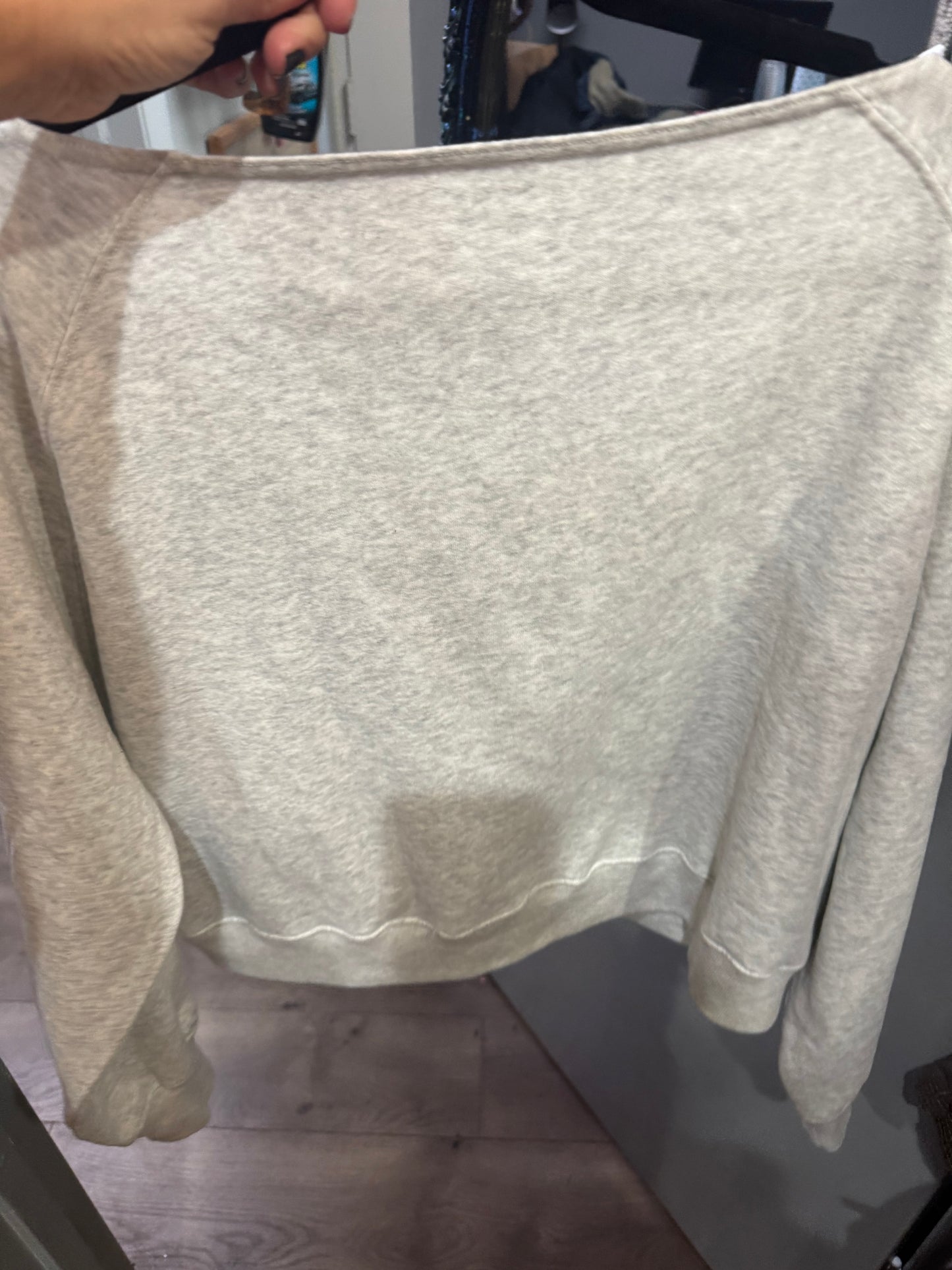 Hollister Cropped (Off-Shoulder) Sweatshirt - Size Large