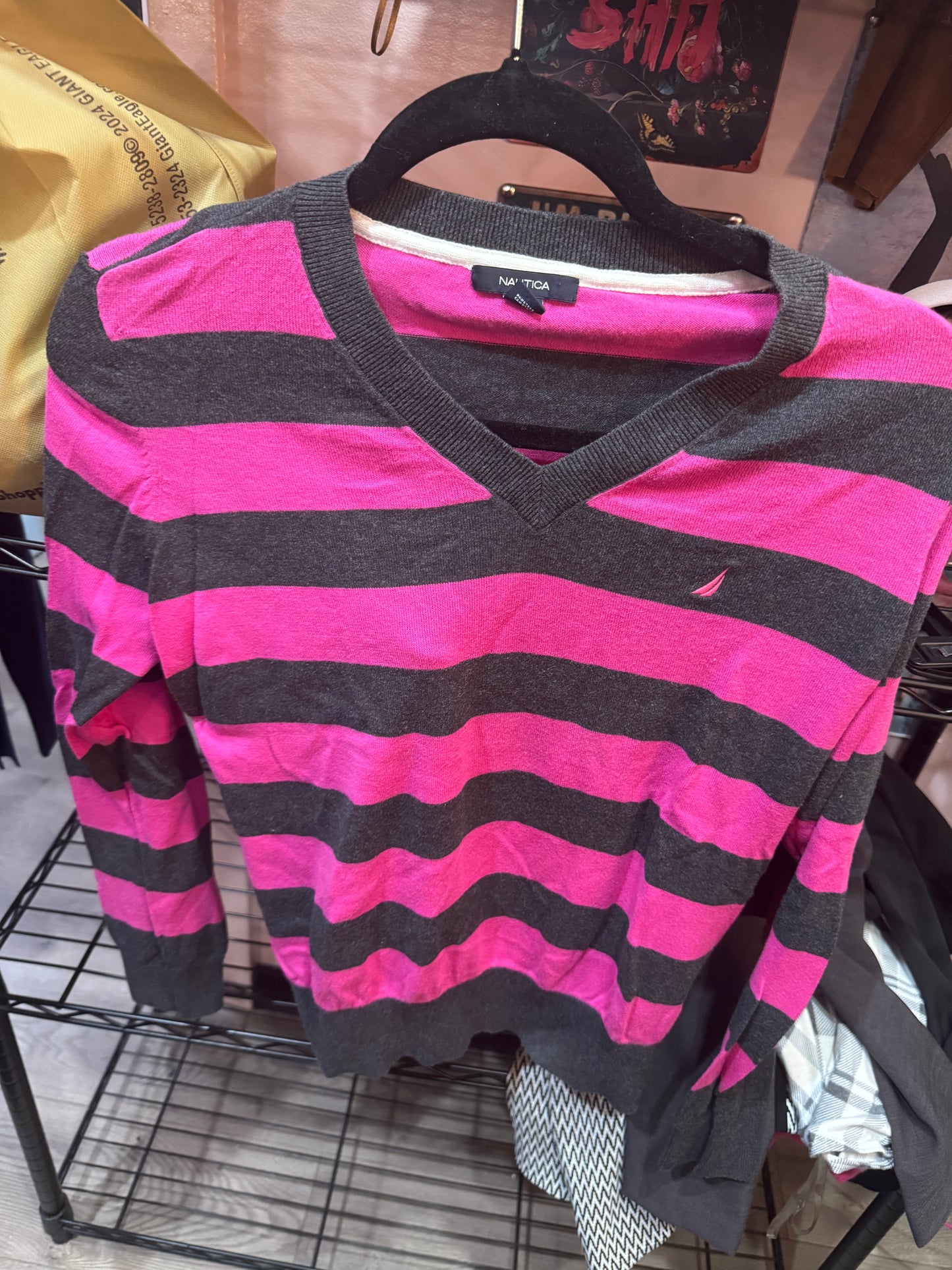 Nautica Brand. Size Medium.  Striped Sweater.