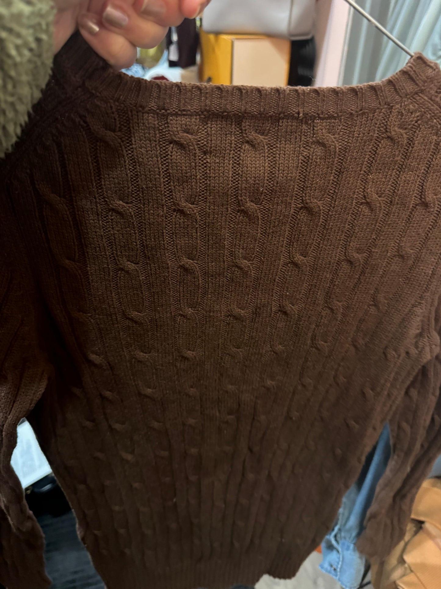 Vineyard Vines Brown PreLoved Sweater. Size Small