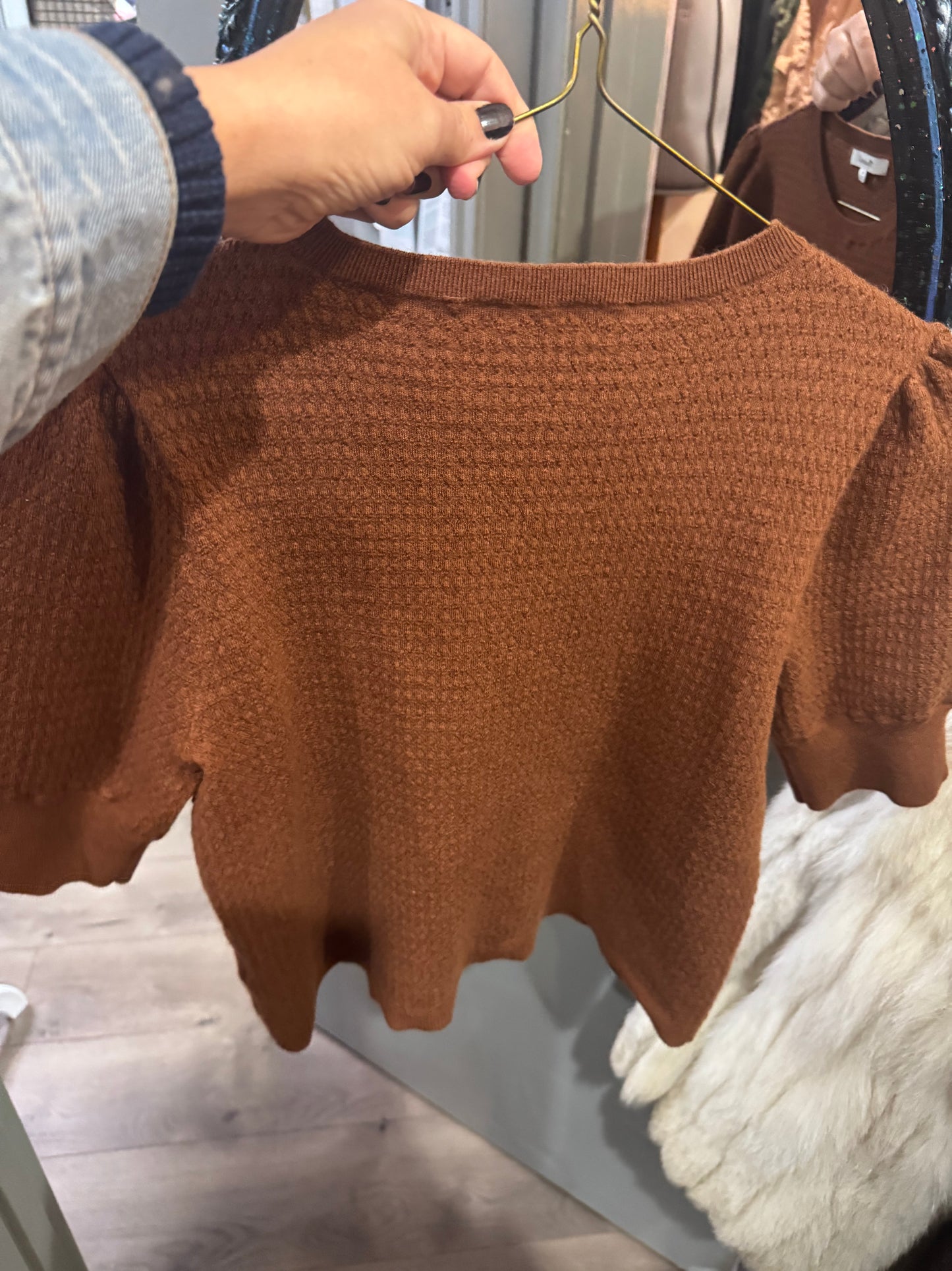 Madewell Cropped Top Size XL