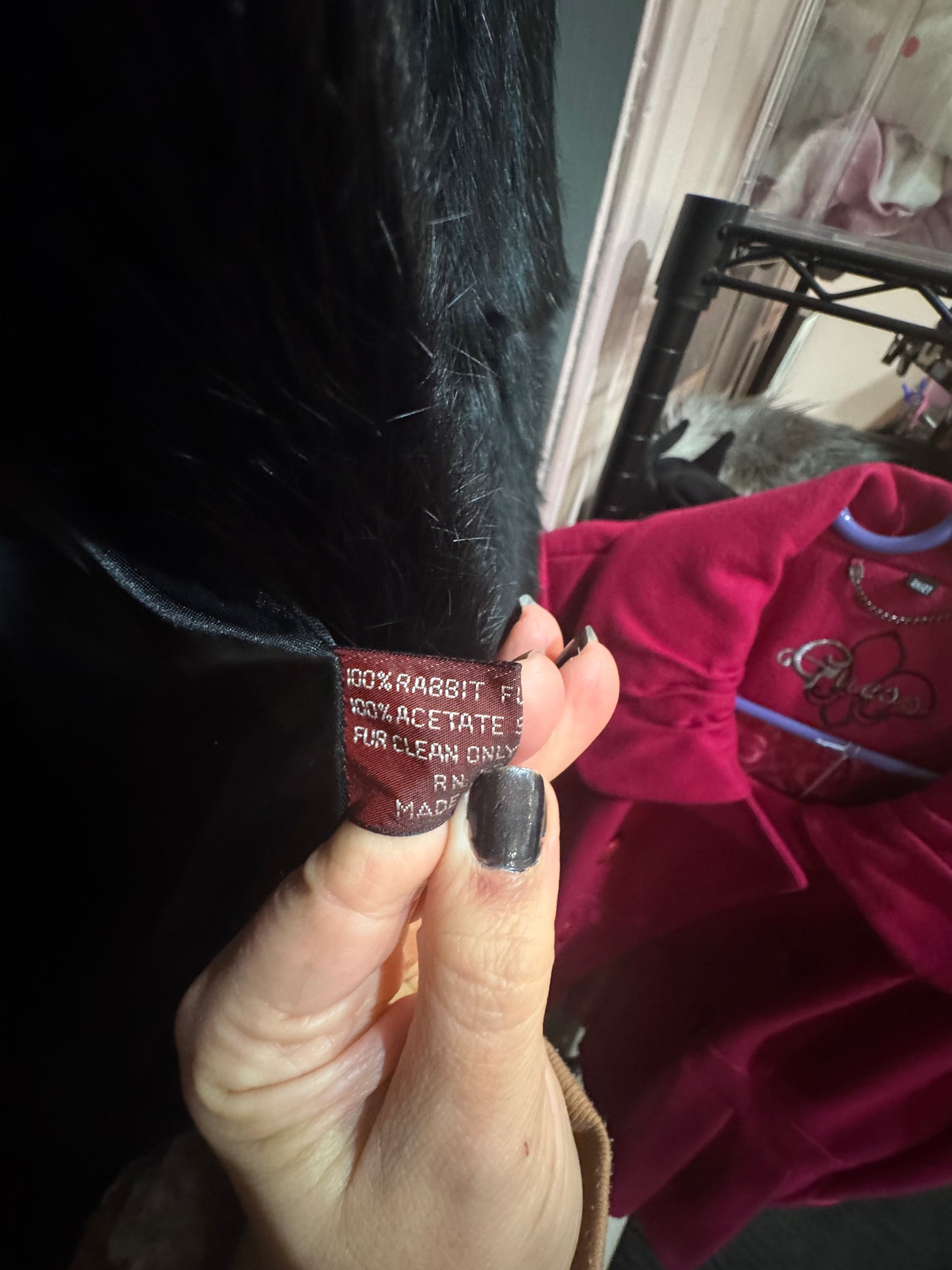 Vintage Authentic Rabbit Fur Jacket