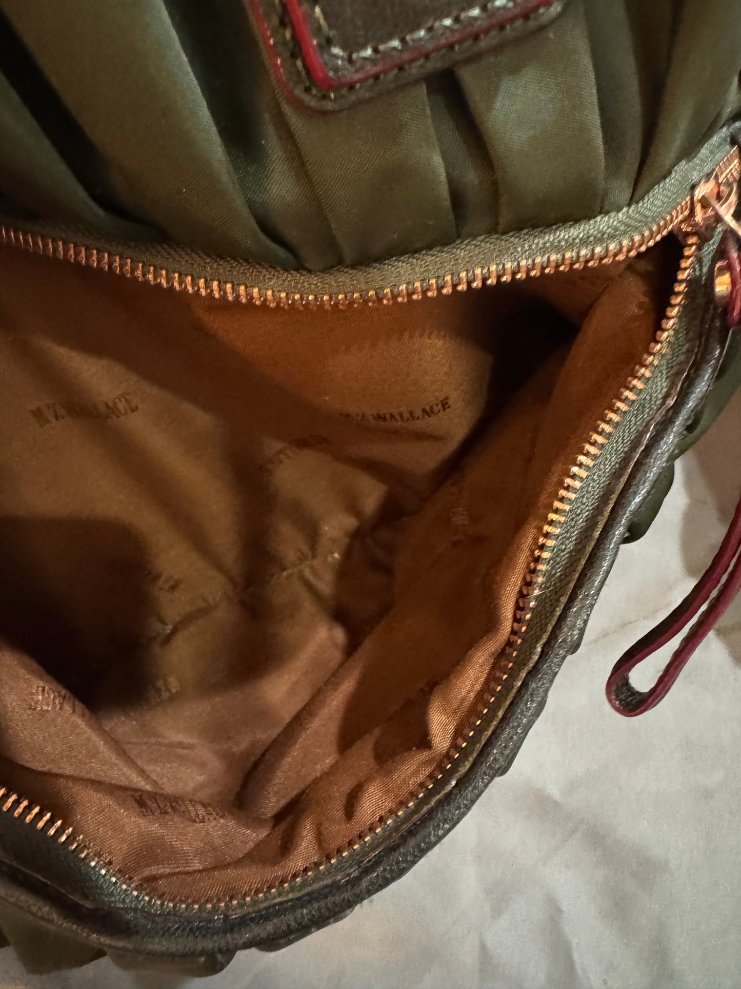 MZ Wallace green handbag