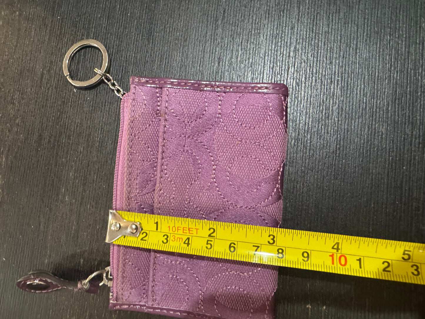 COACH purple color ID Holder