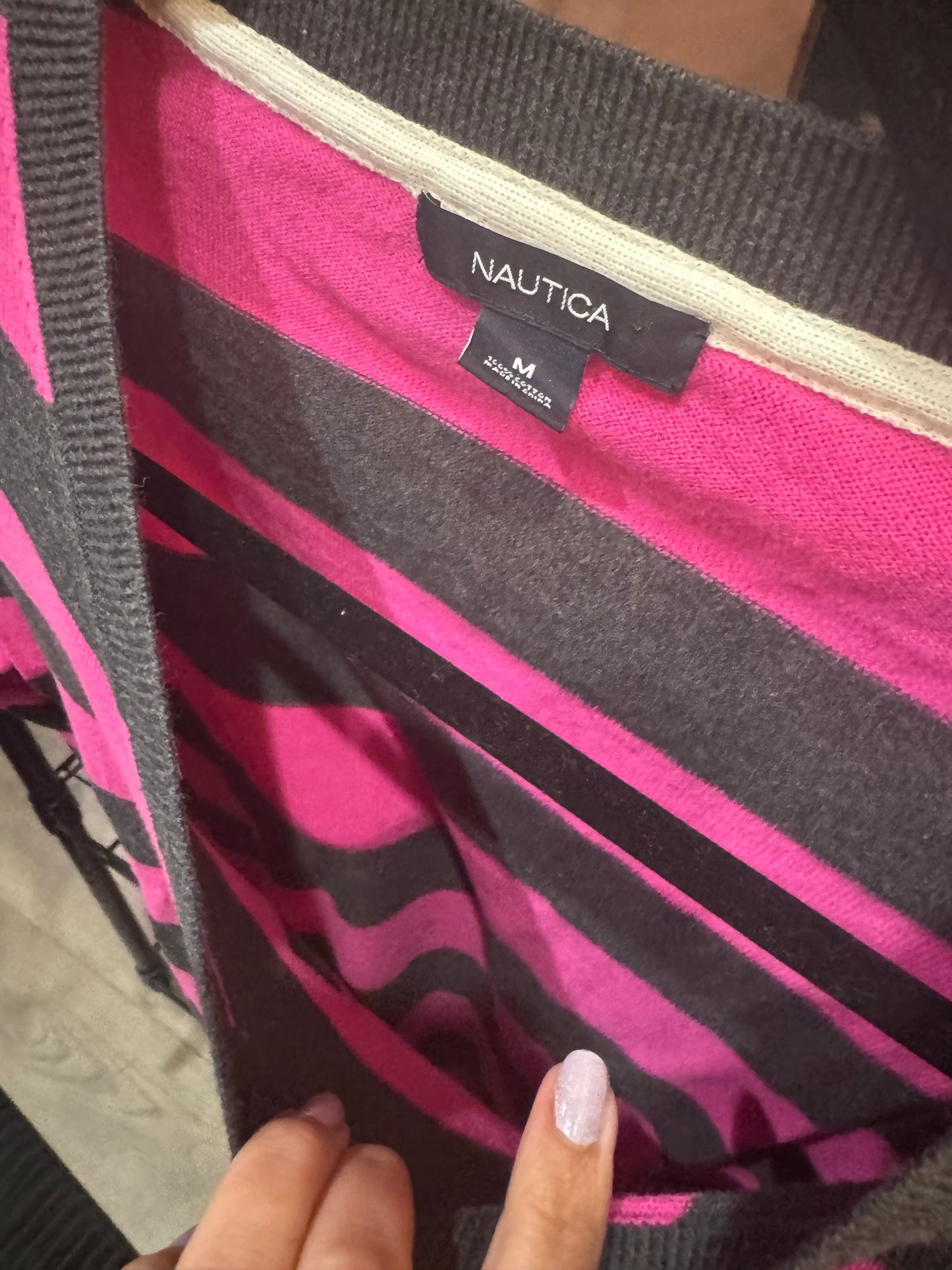 Nautica Brand. Size Medium.  Striped Sweater.