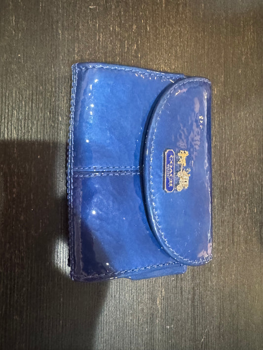 COACH Blue Small Wallet/Card Holder