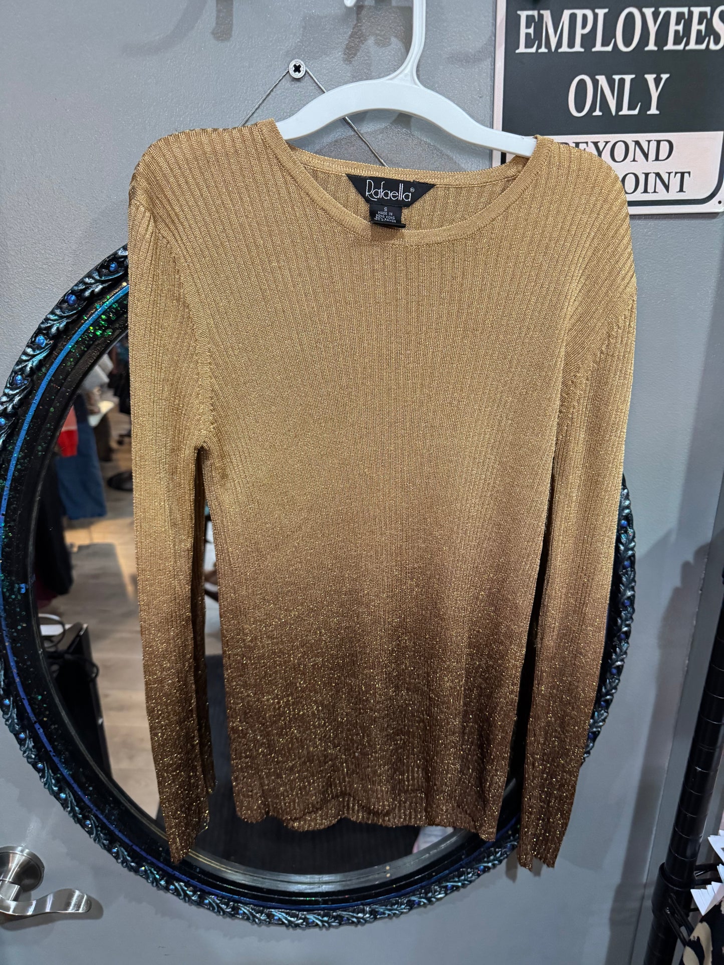 Rafaella Size Large Long Sleeve Top - Size Small