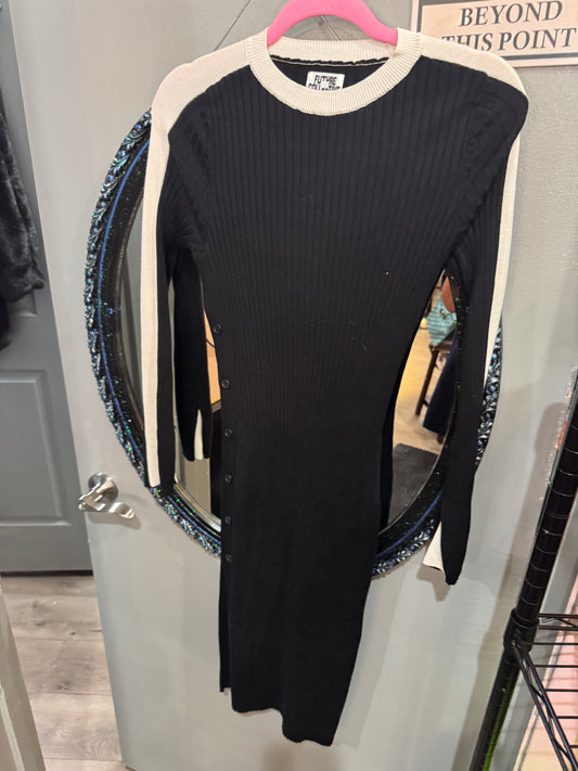 Future Collective Size XS Black and White Dress