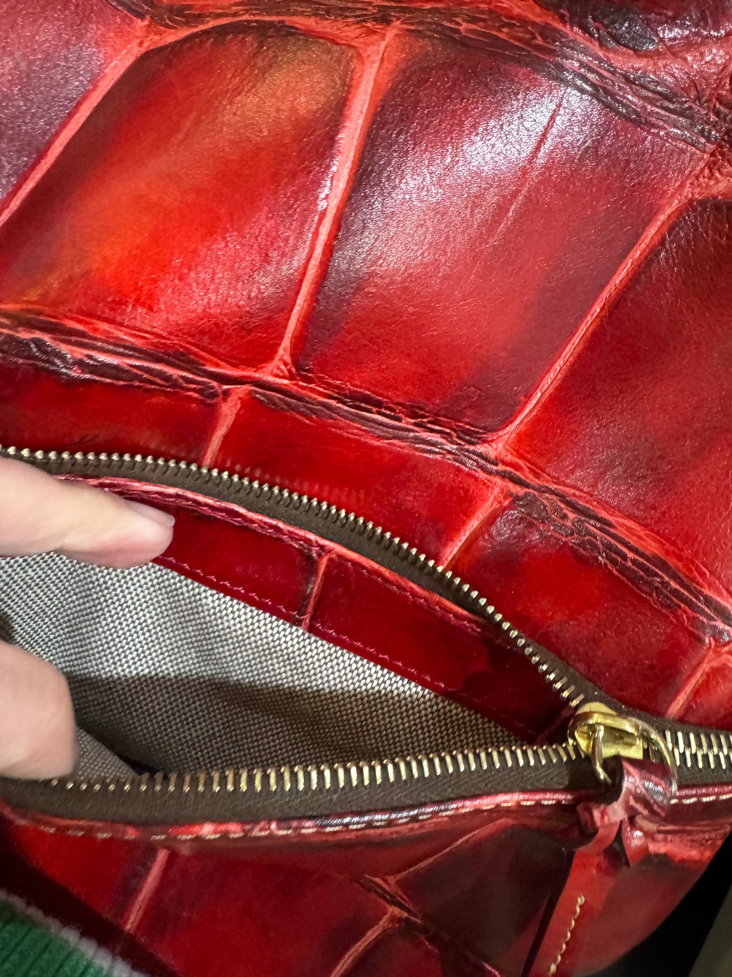 Dooney & Burke red hobo bag