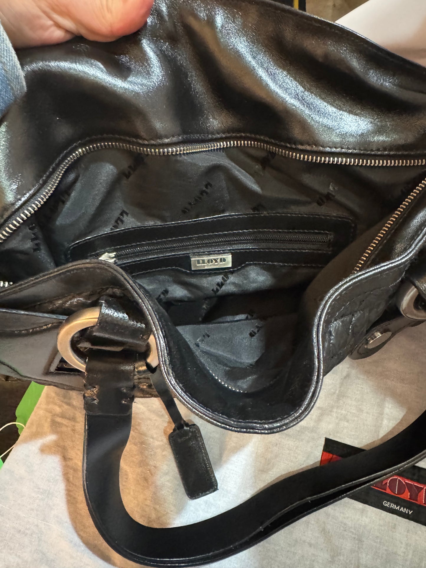 Lloyd black shoulder bag