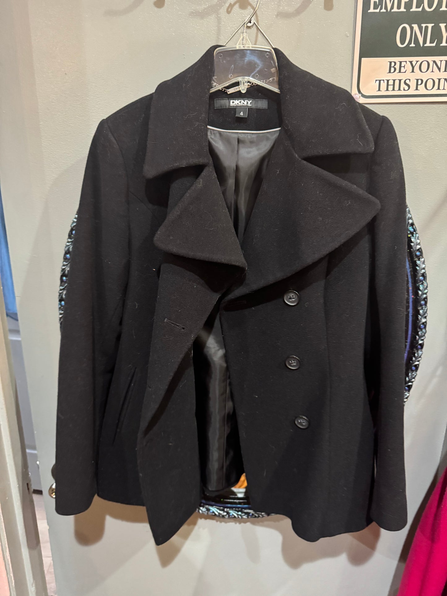 DKNY Peacoat - Size 4 - Black