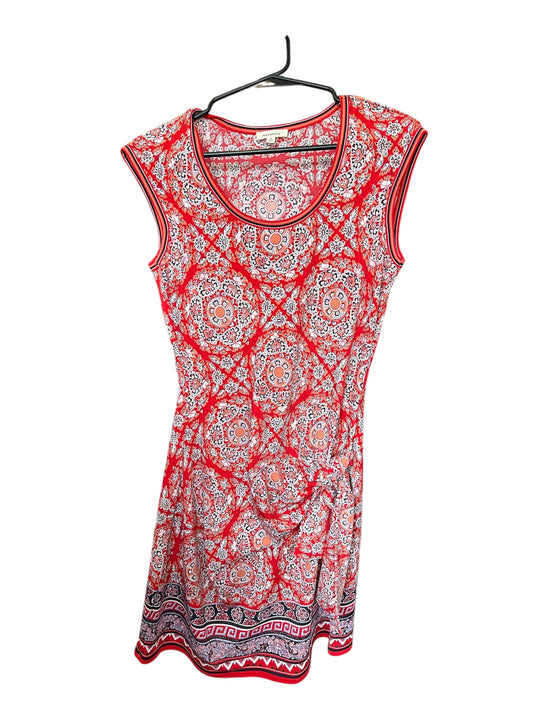 Max studio red mixed print dress