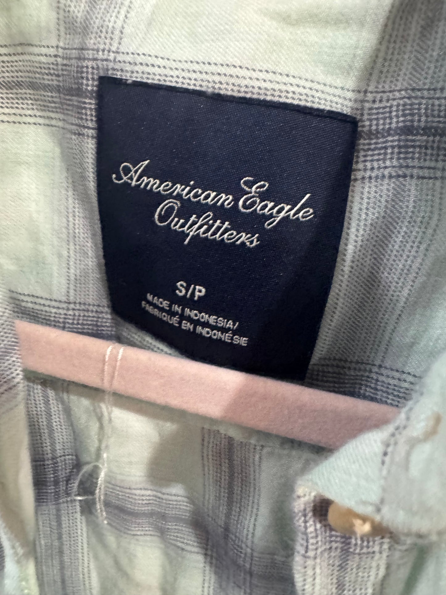 AEO Flannel Button Up size small