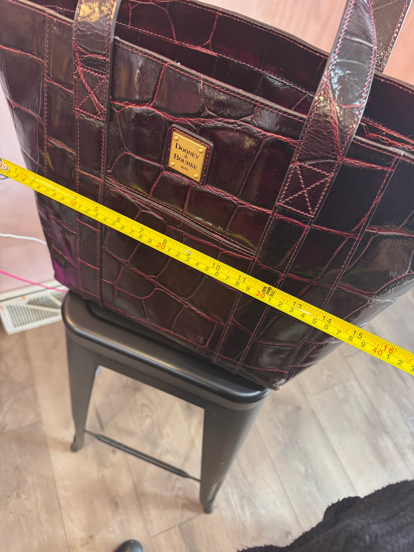 Large maroon Dooney & Burke great condition tote