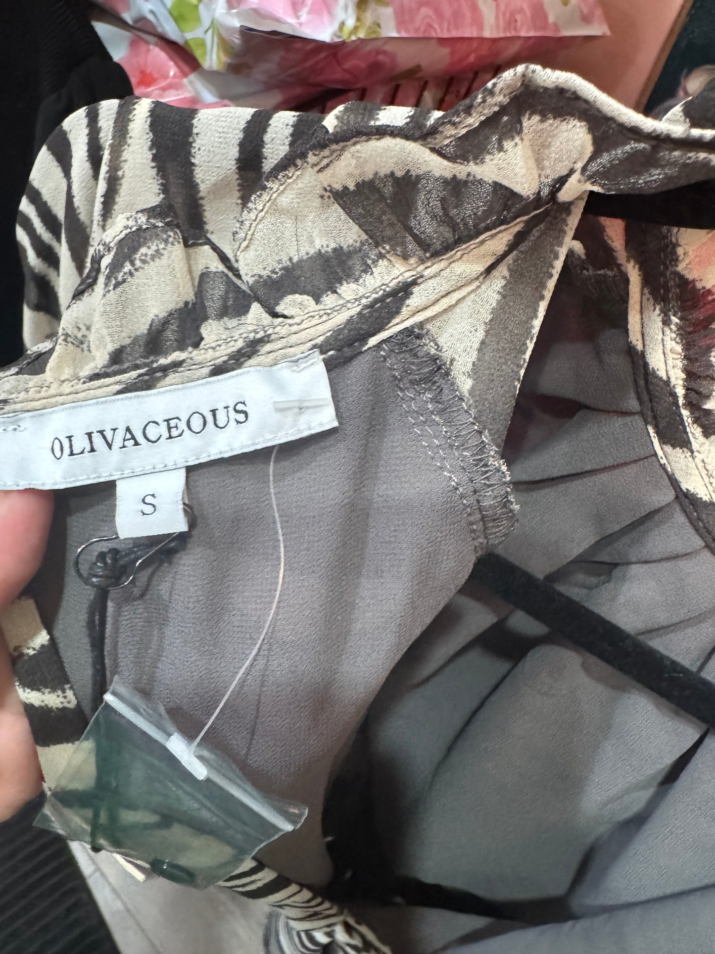 Cute Dress - Black and White print - Size Small