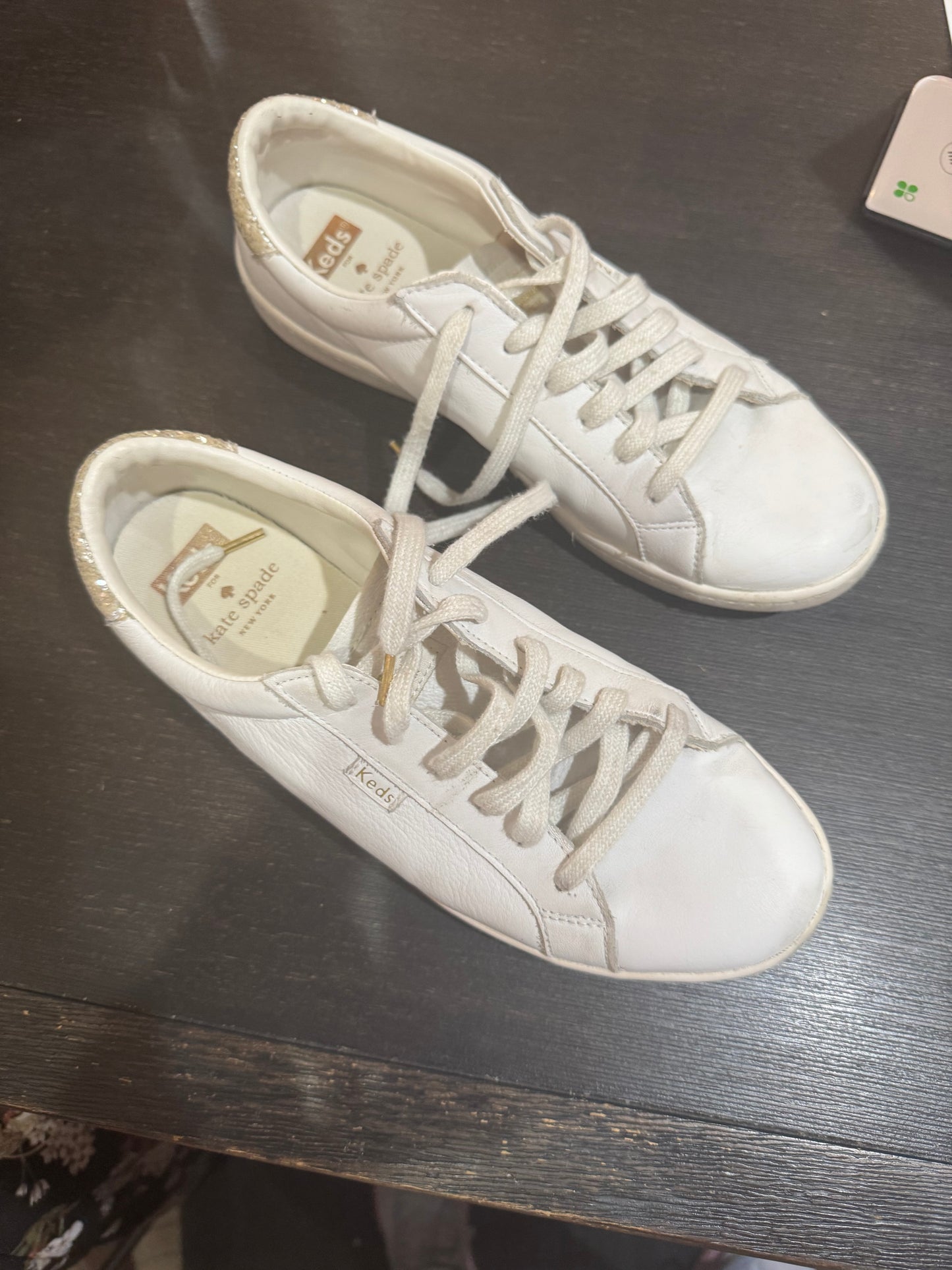Keds x Kate Spade White Tennis Shoes - PreLoved