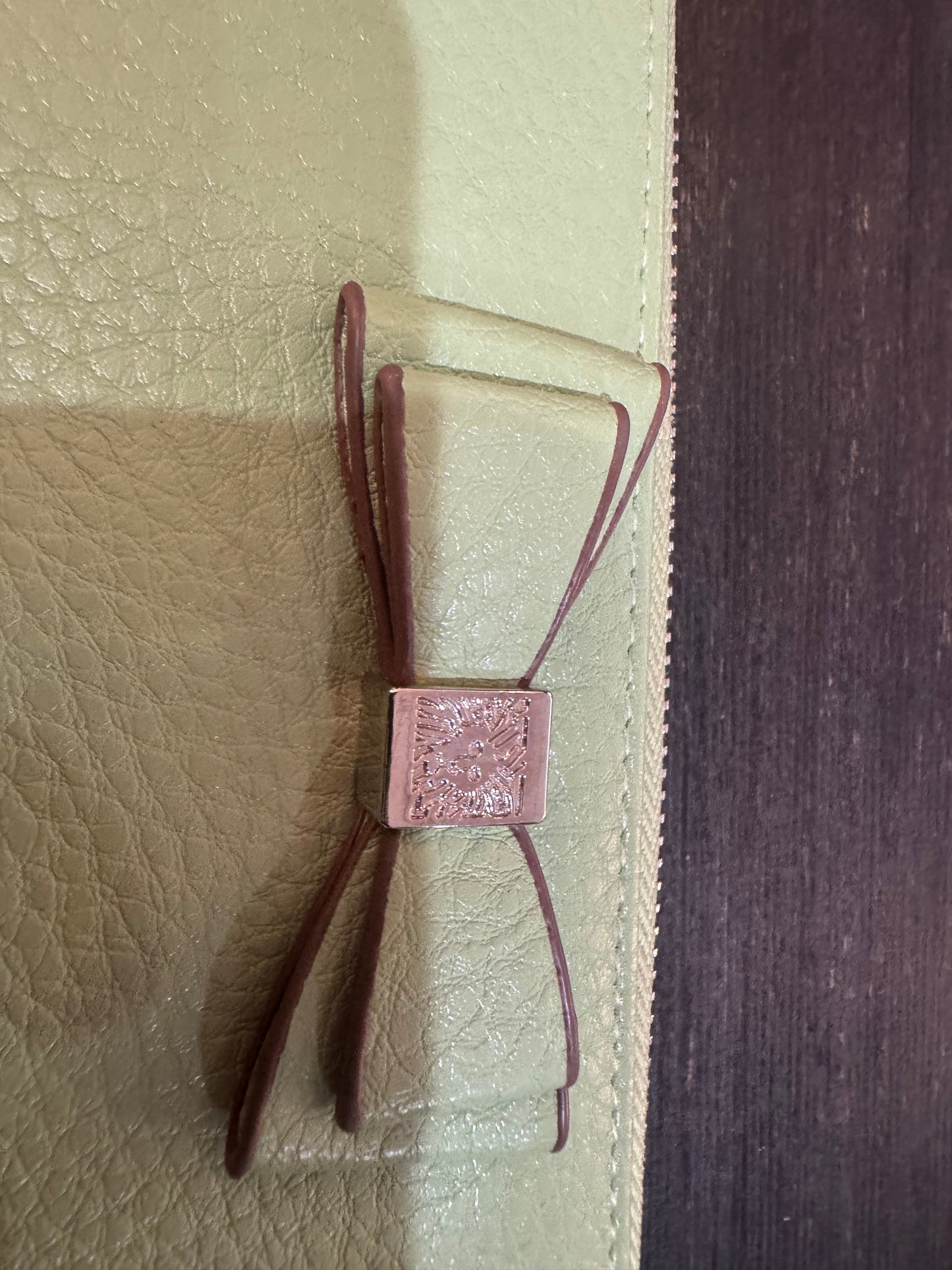 Light Green Zipper Long Wallet