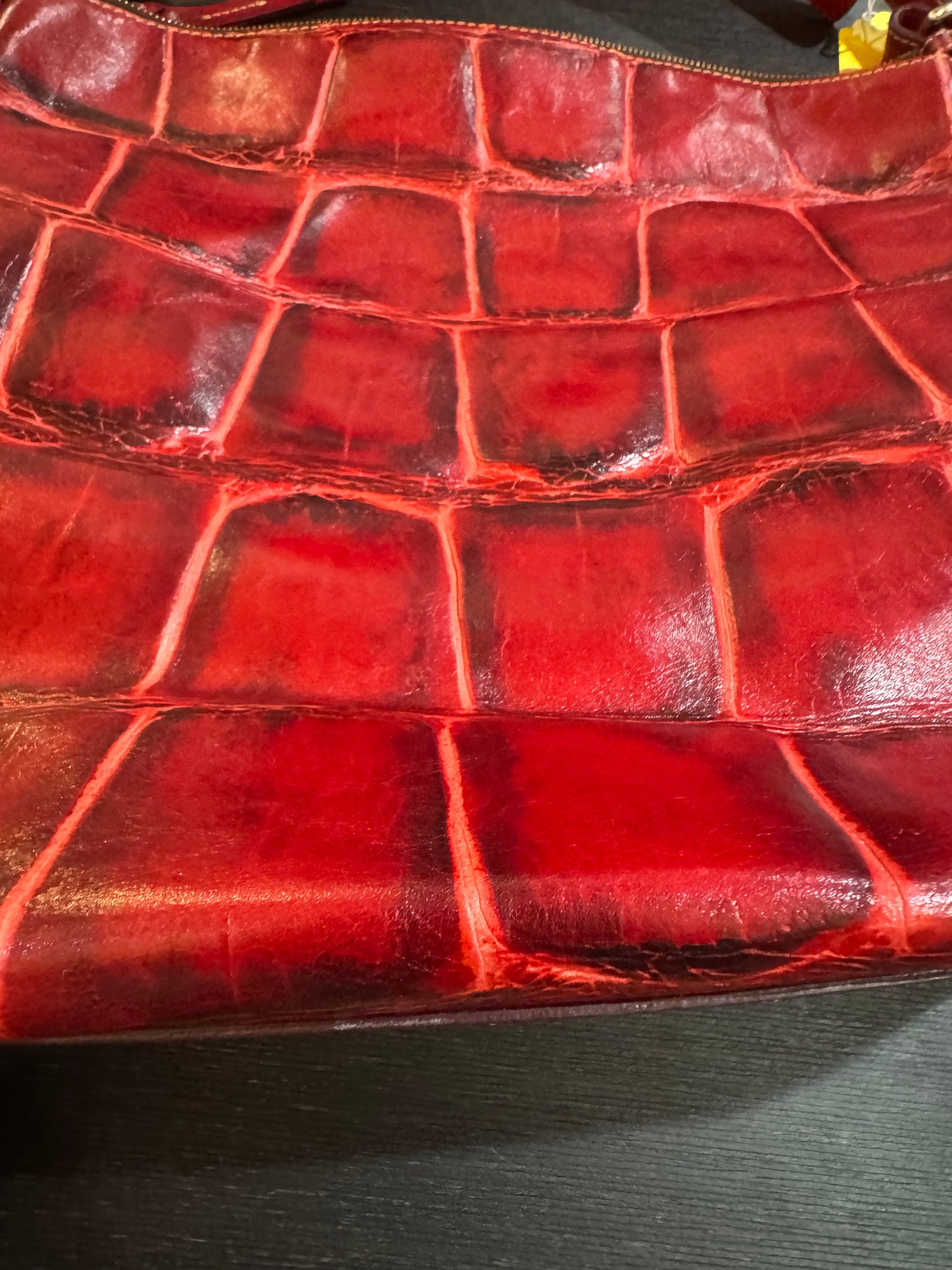 Dooney & Burke red hobo bag