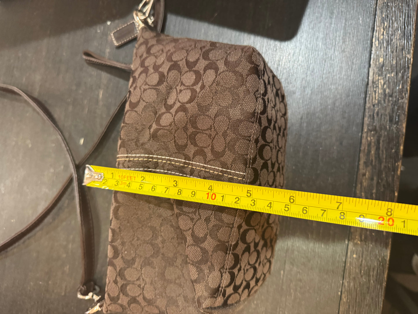 Coach Authentic Brown “Signature C” Small Crossbody