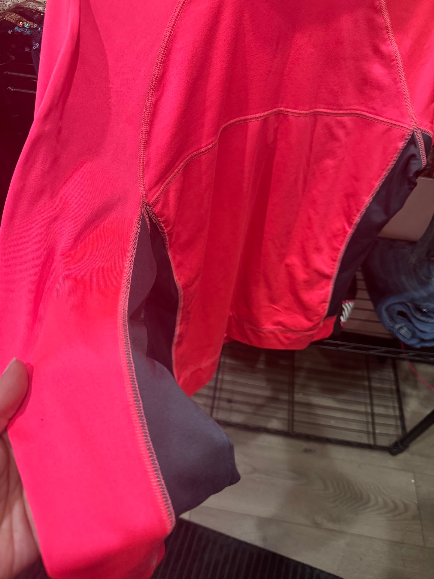 PINK Medium Half Zip Top