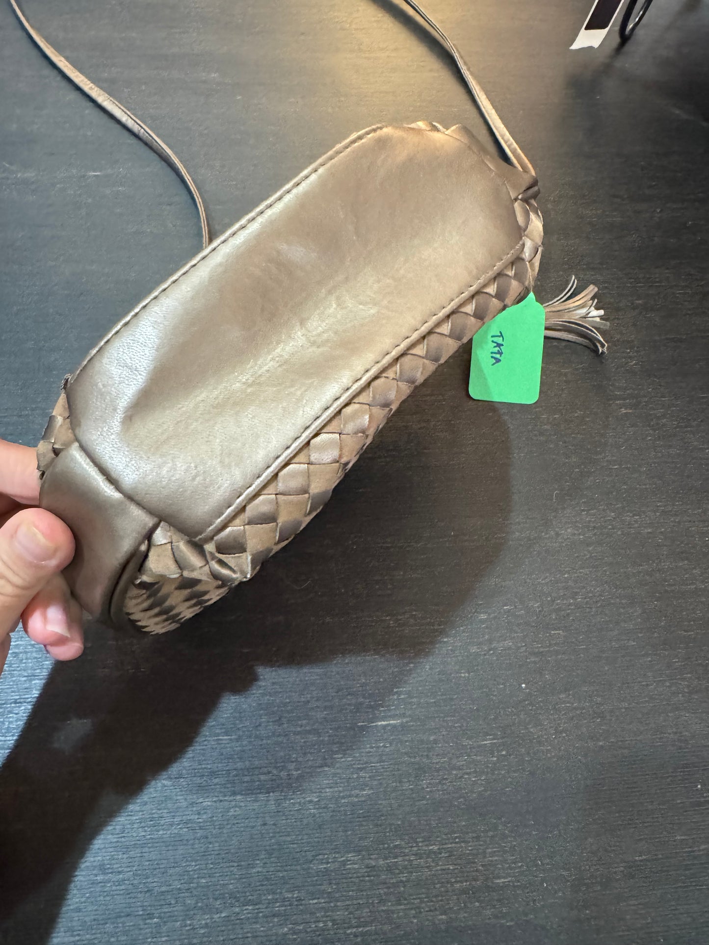 Small Brown Shimmer Shoulder Bag