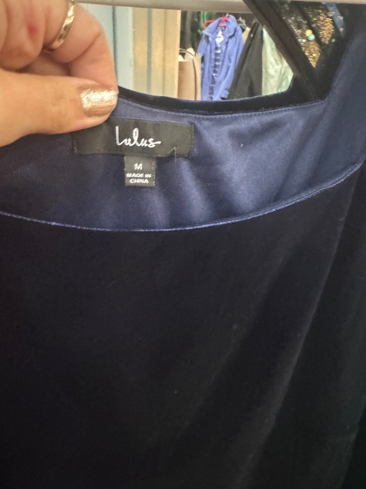 LuLu’s Dress - Navy Blue - Size Medium