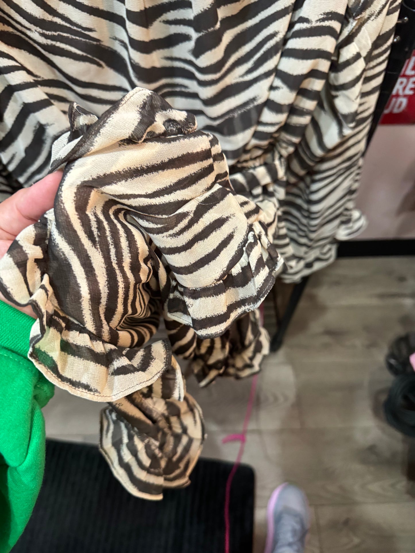 Cute Dress - Black and White print - Size Small