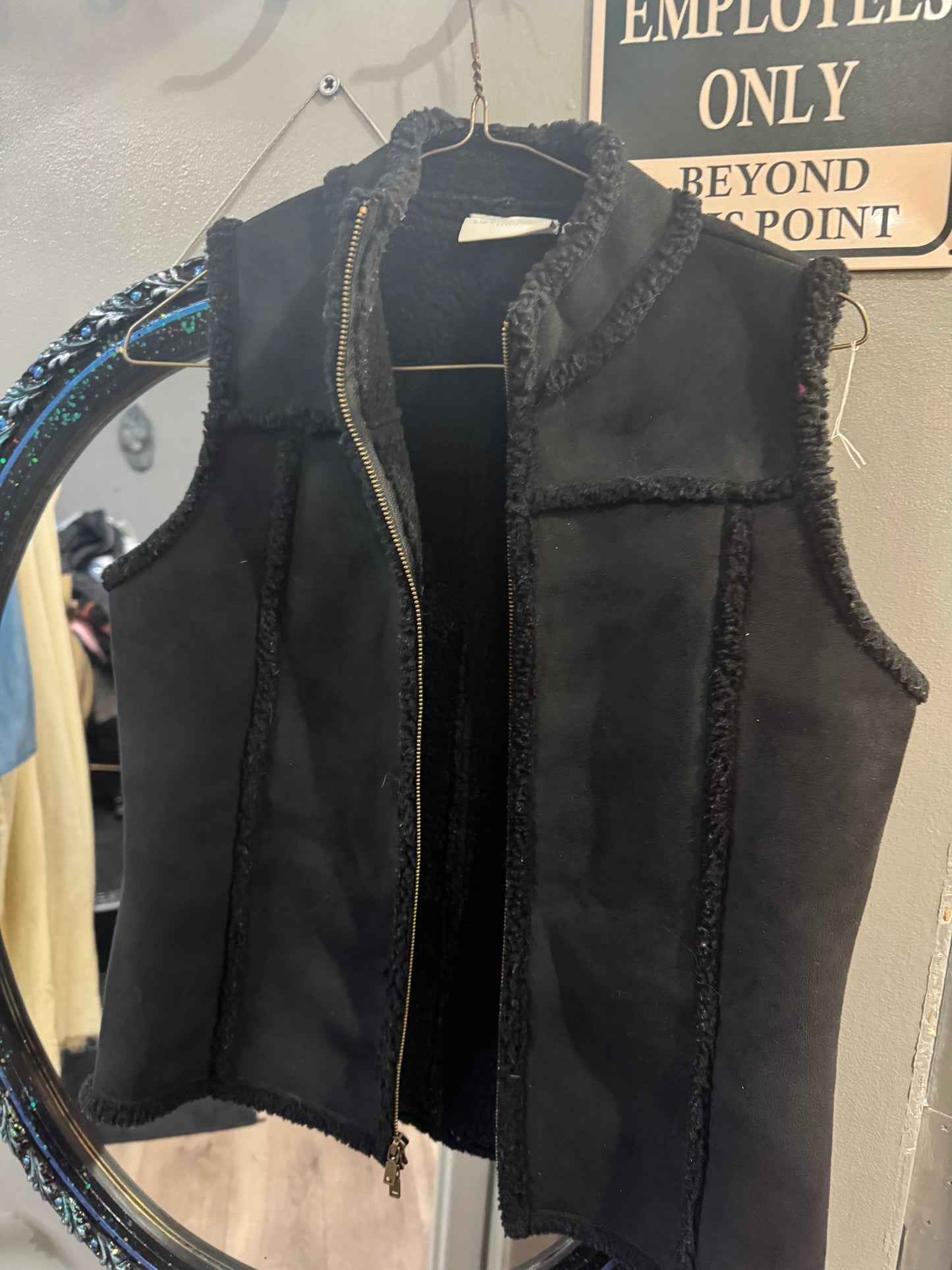 Liz Claiborne Vest - Black - Size Petite P