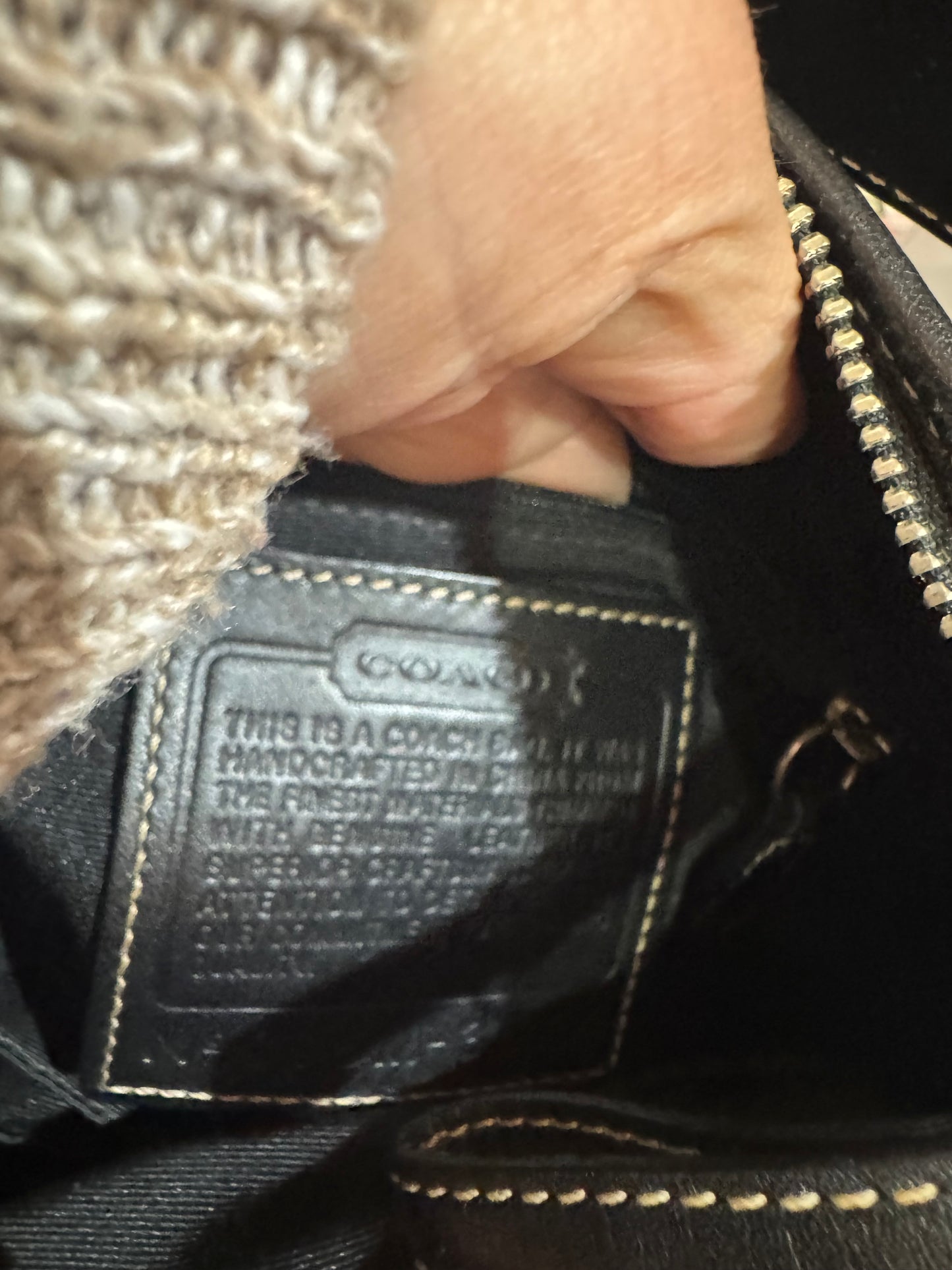 COACH Black Shoulder Bag - PreLoved