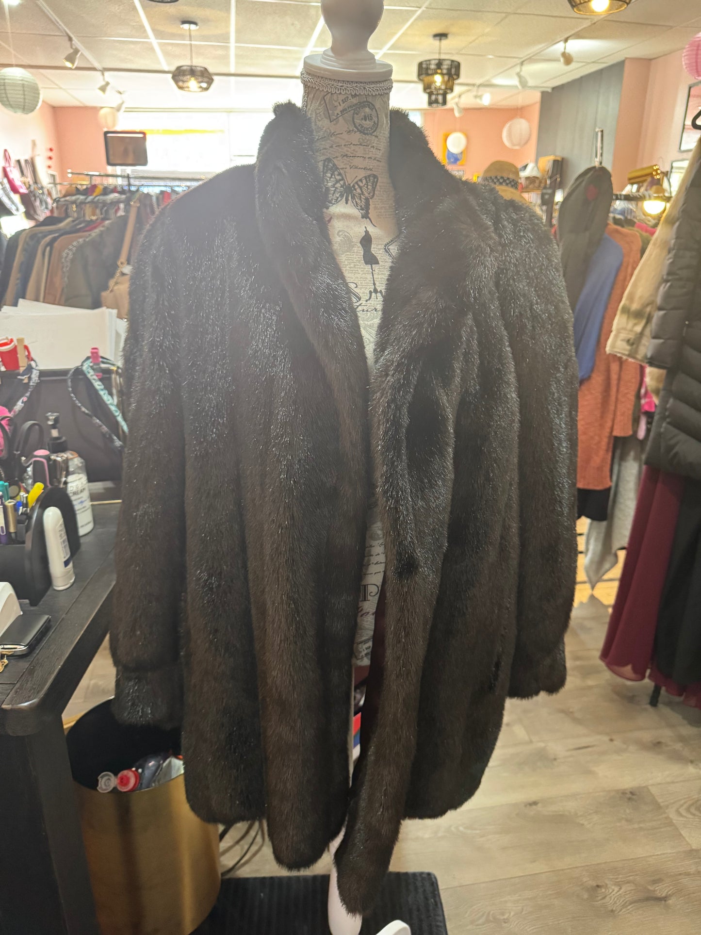 Vintage Fur Jacket - Rabbit Fur - See Measurements