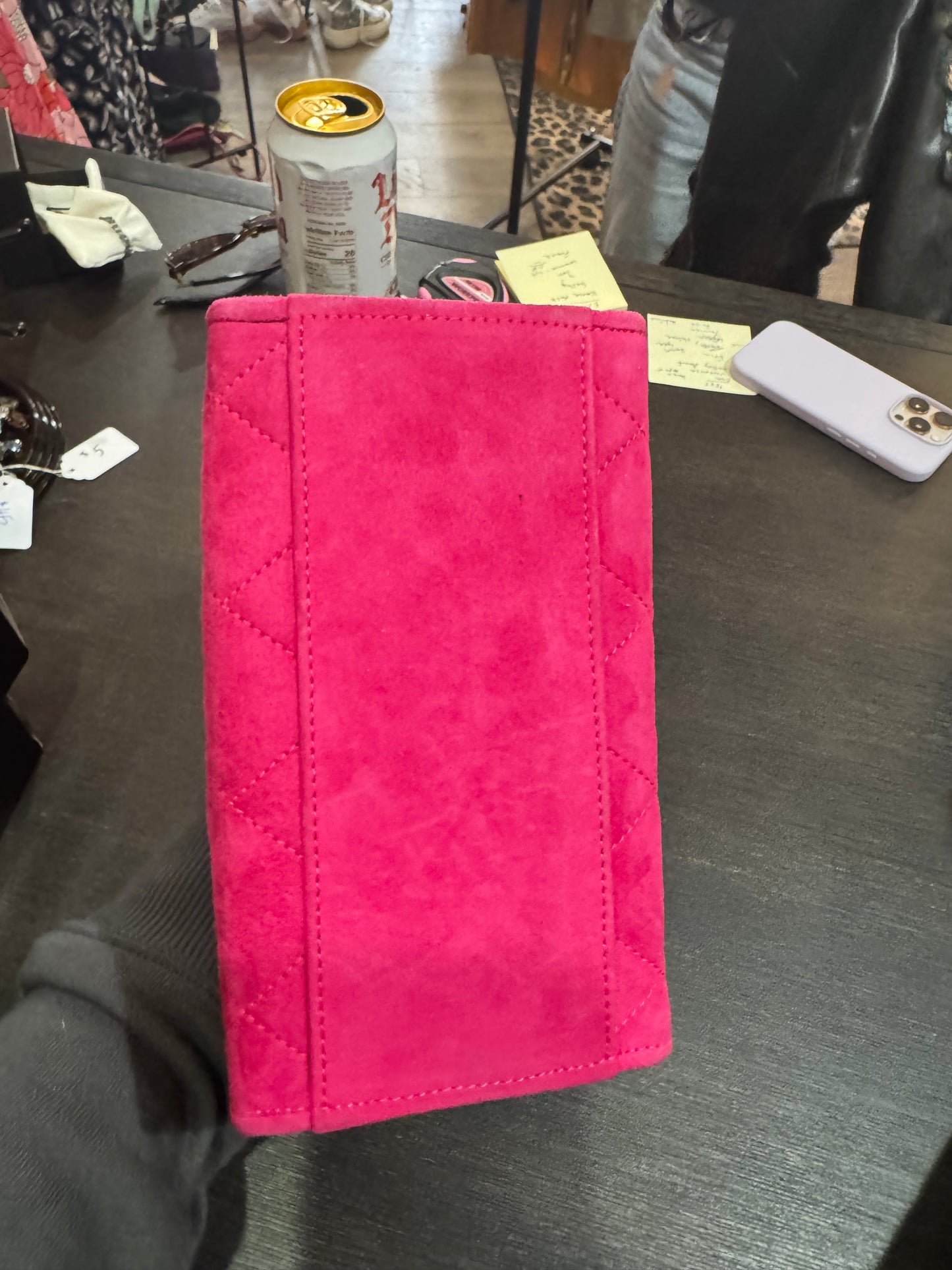 Escada. Vintage pink suede small bag