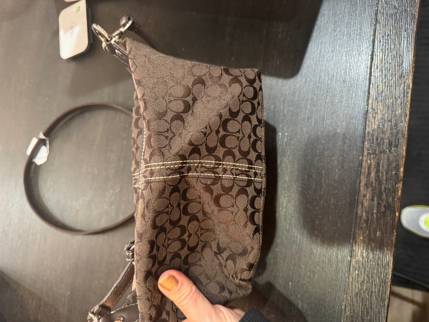 Coach Authentic Brown “Signature C” Small Crossbody