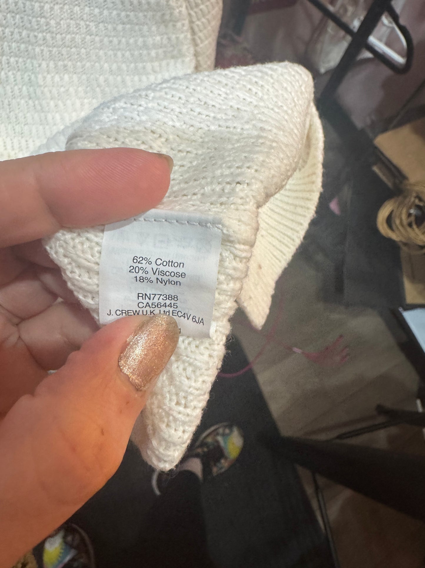 Madewell. White top. Size medium.