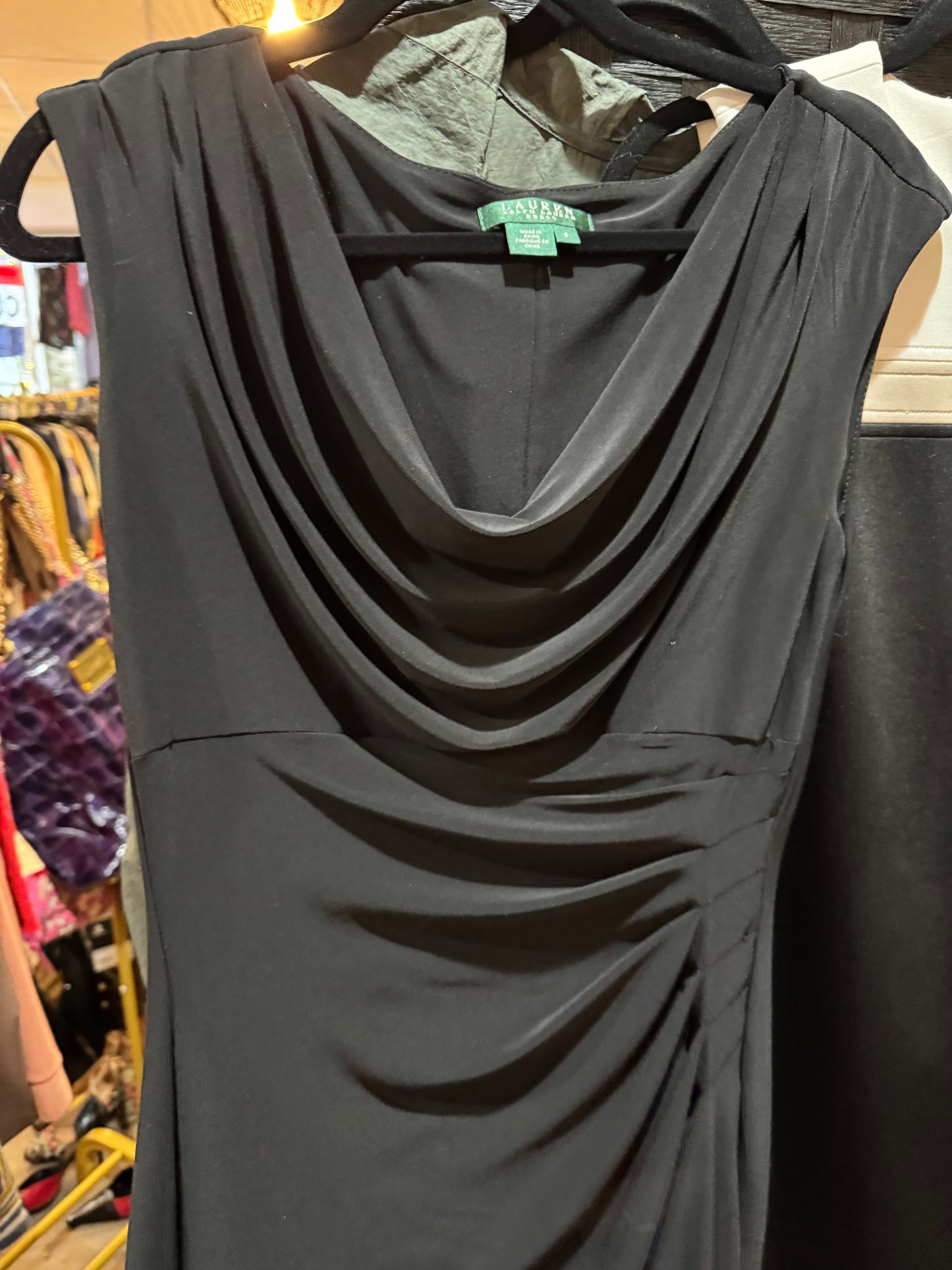 LAUREN by Ralph Lauren Black Sleeveless Dress