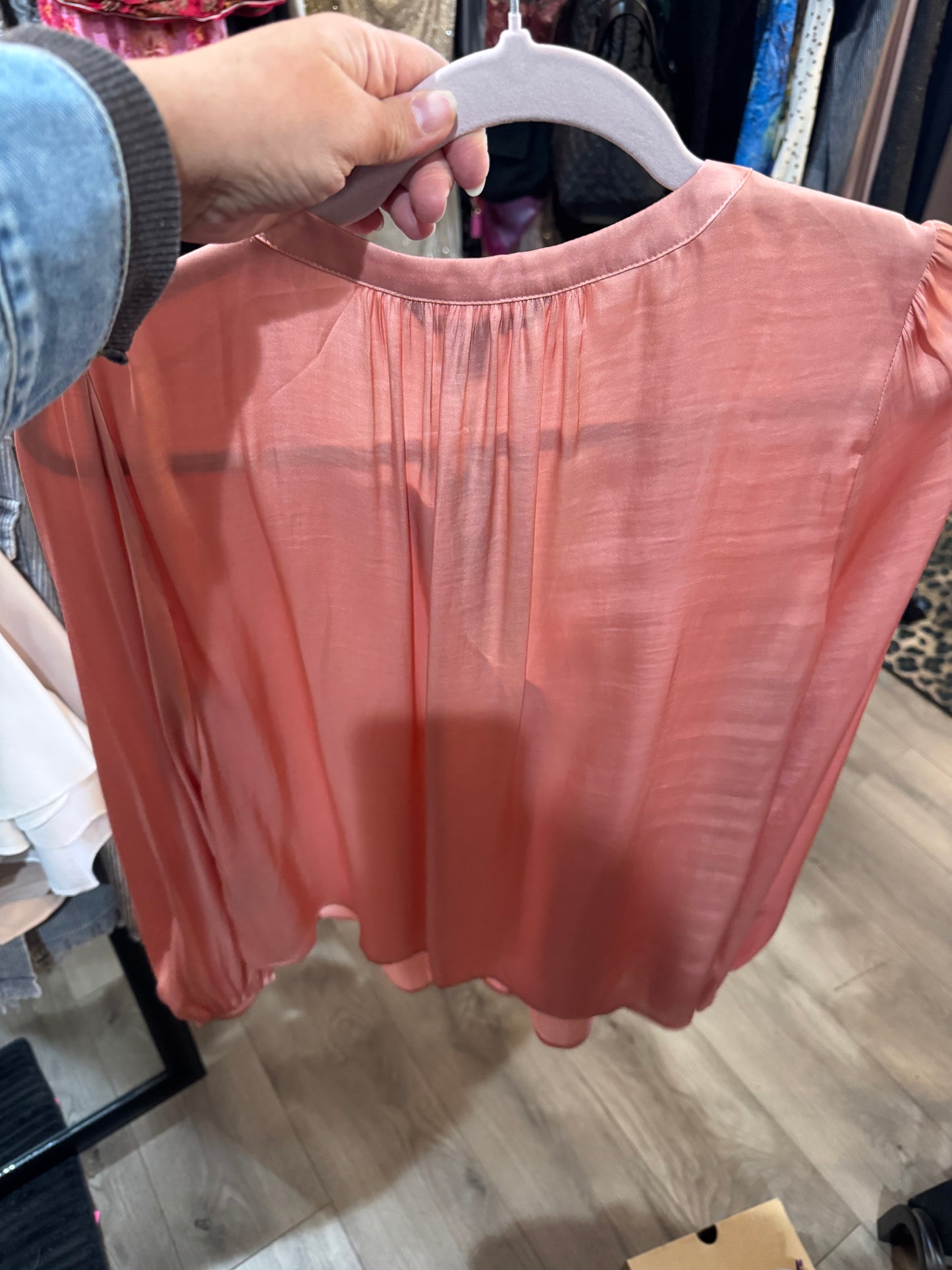 Banana Republic coral colored top