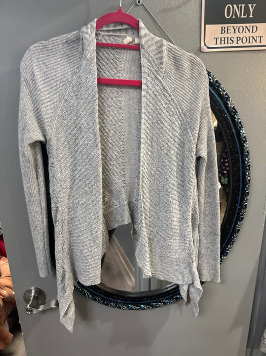 Moth Brand Gray Sweater Cardigan - Open Front - Size Small
