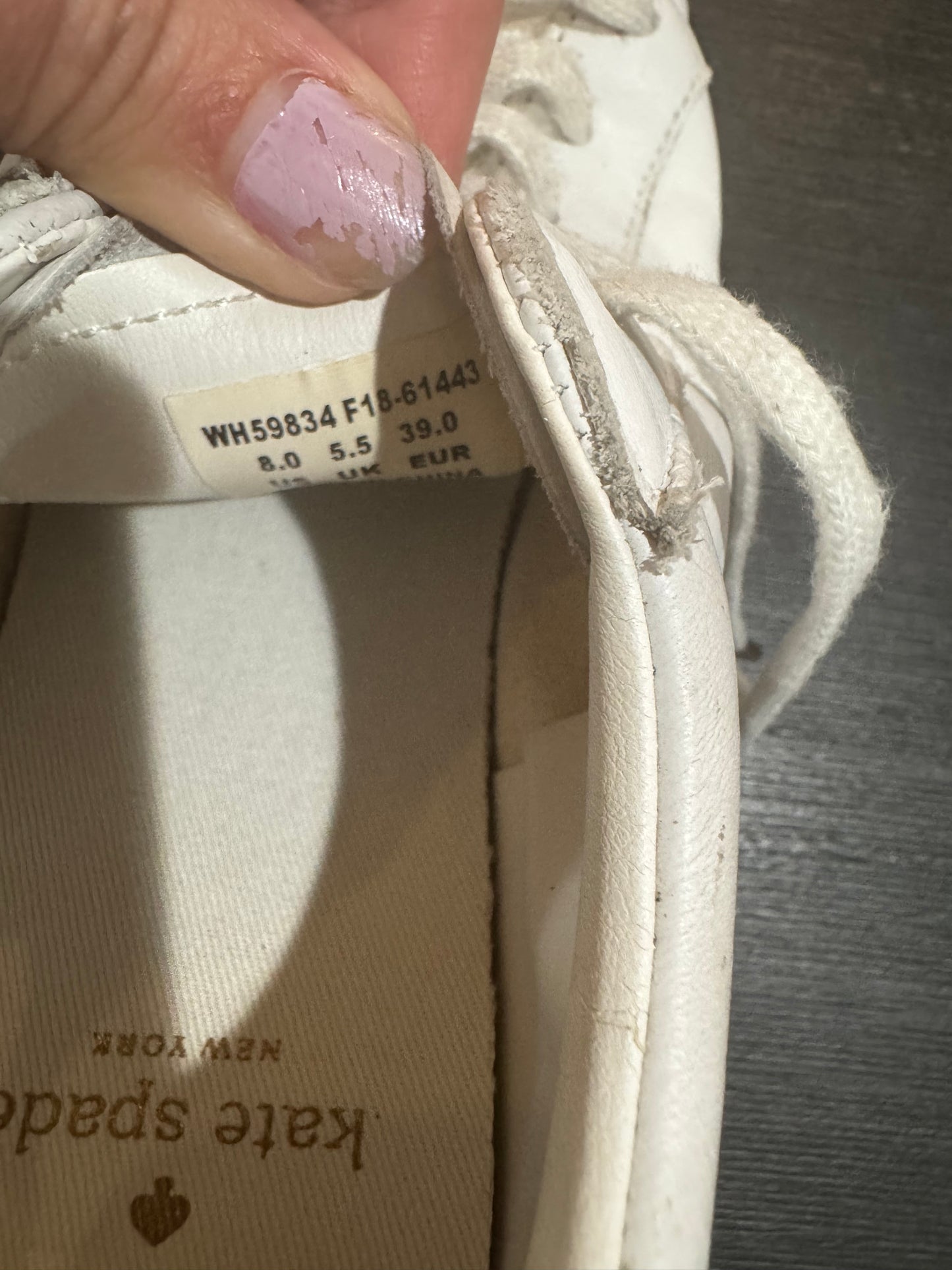 Keds x Kate Spade White Tennis Shoes - PreLoved